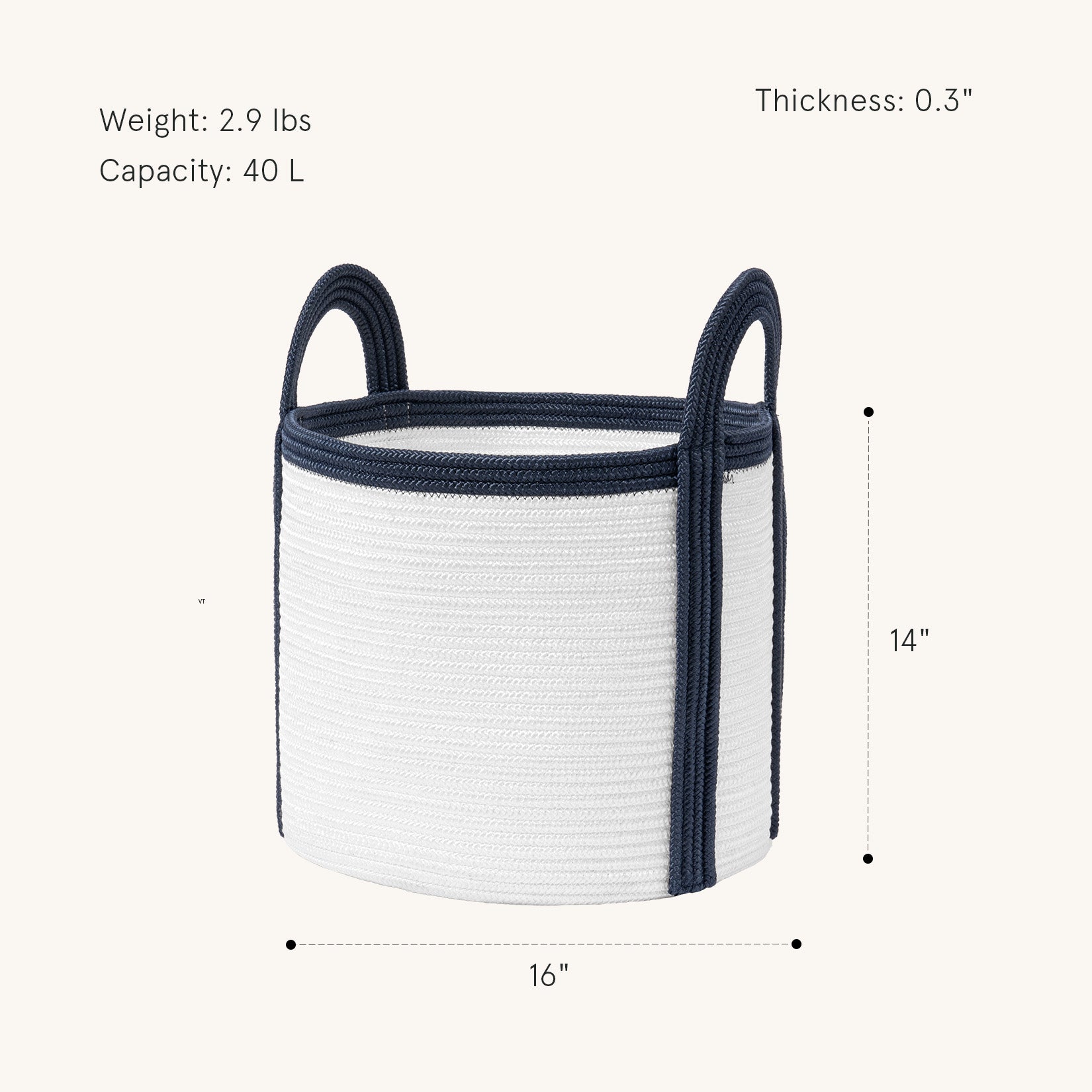Lumière - Pearl Polypropylene Rope Round Laundry Basket M 4_18_fbdba598-ca3b-4e4a-8d46-e2042e0ffefc LA JOLIE MUSE
