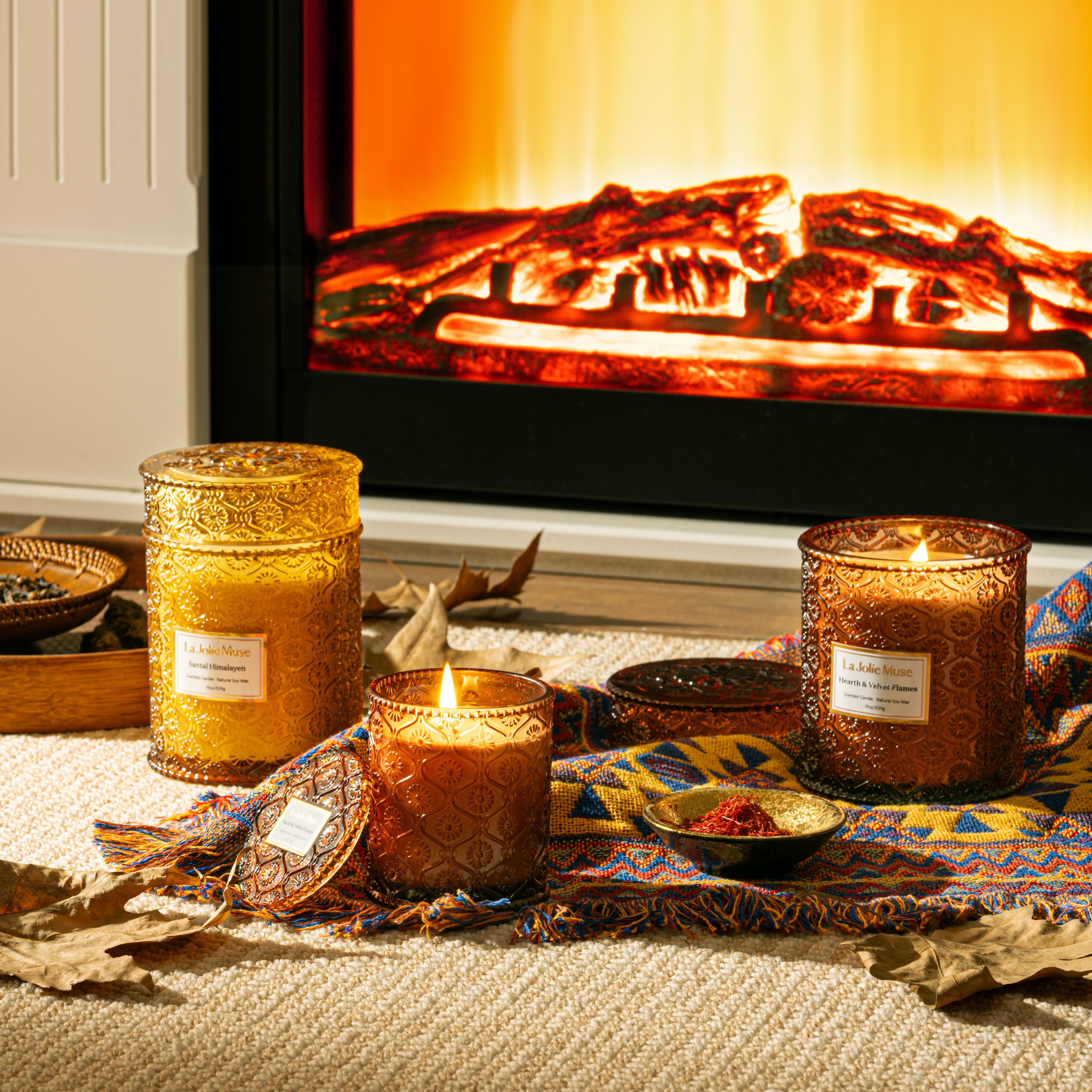 Maelyn - Hearth & Velvet Flames 6oz Candle – LA JOLIE MUSE