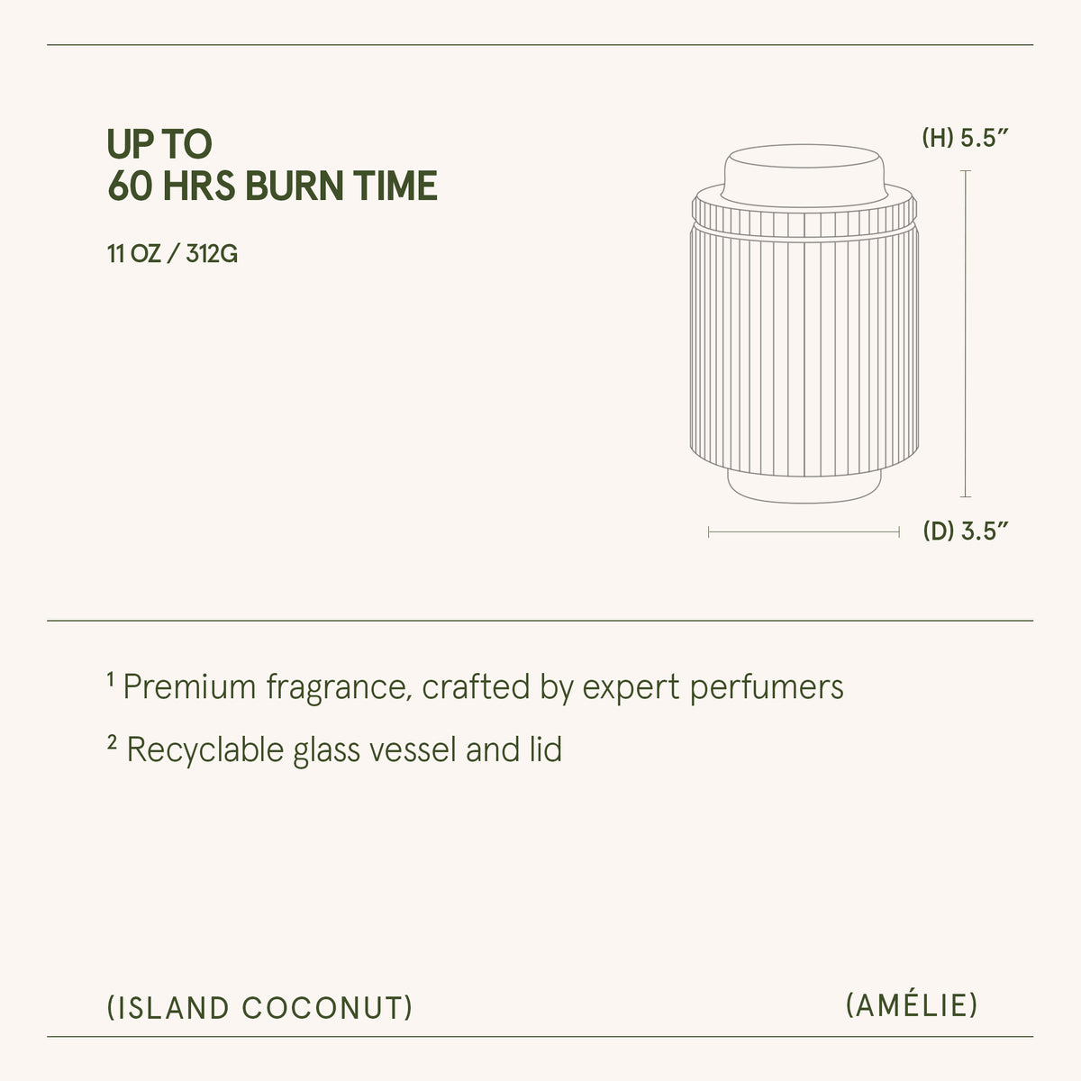 Amélie – Island Coconut Candle Amelie_IslandCoconut_PDP_11oz_6 La Jolie Muse