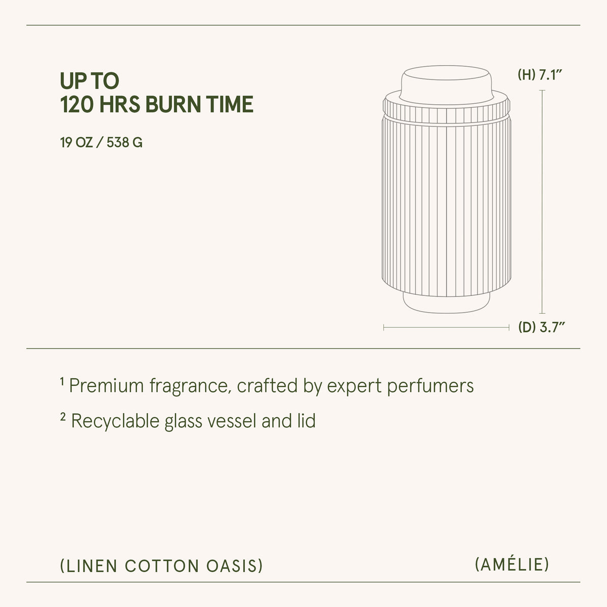 Amélie – Linen Cotton Oasis Candle Amelie_LinenCottonOasis_PDP_19oz_6 La Jolie Muse