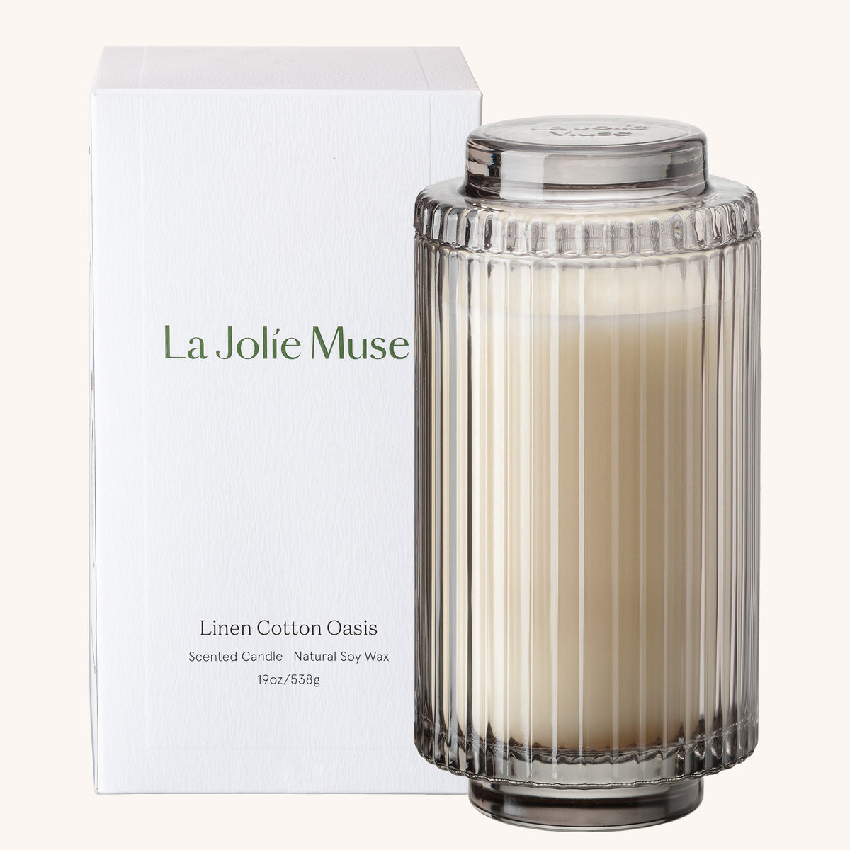Amélie – Linen Cotton Oasis Candle Amelie_LinenCottonOasis_PDP_19oz_box La Jolie Muse