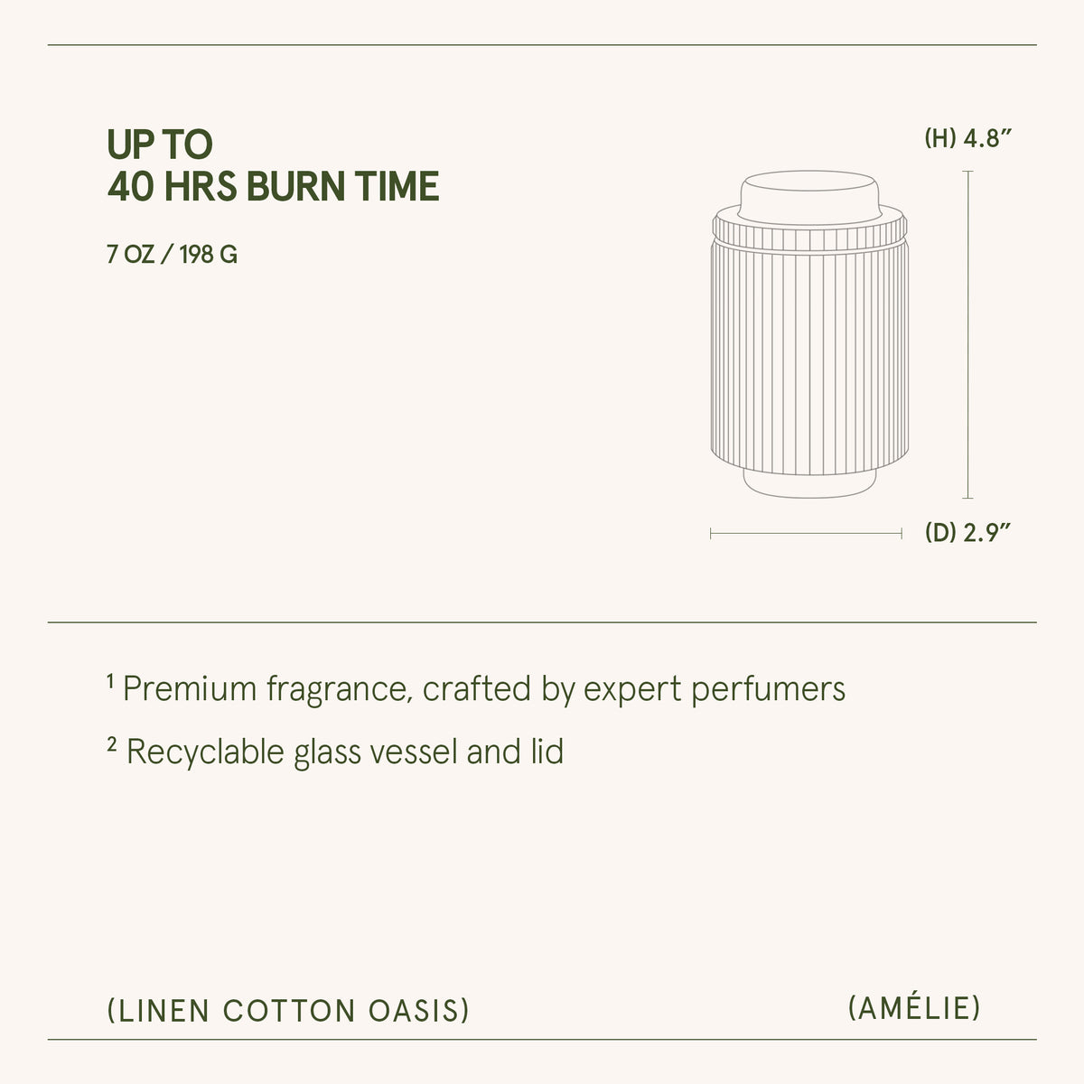 Amélie – Linen Cotton Oasis Candle Amelie_LinenCottonOasis_PDP_7oz_6 La Jolie Muse