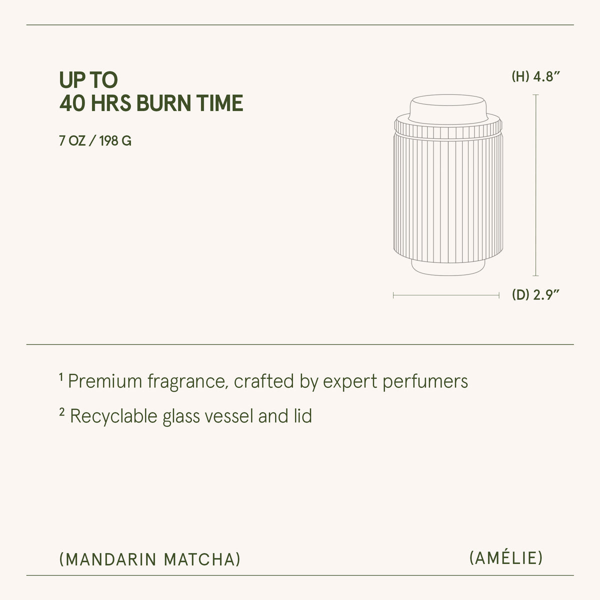 Amélie – Mandarin Matcha Candle Amelie_MandarinMatcha_PDP_7oz_6 La Jolie Muse