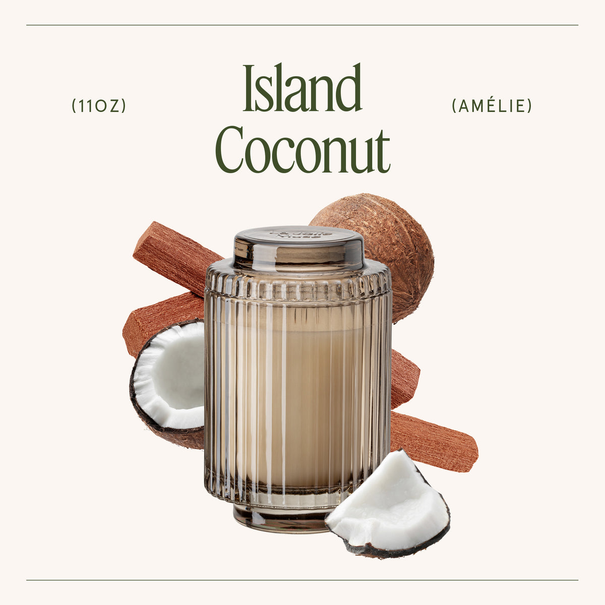 Amélie – Island Coconut Candle Amelie_PDP_11oz_3 La Jolie Muse
