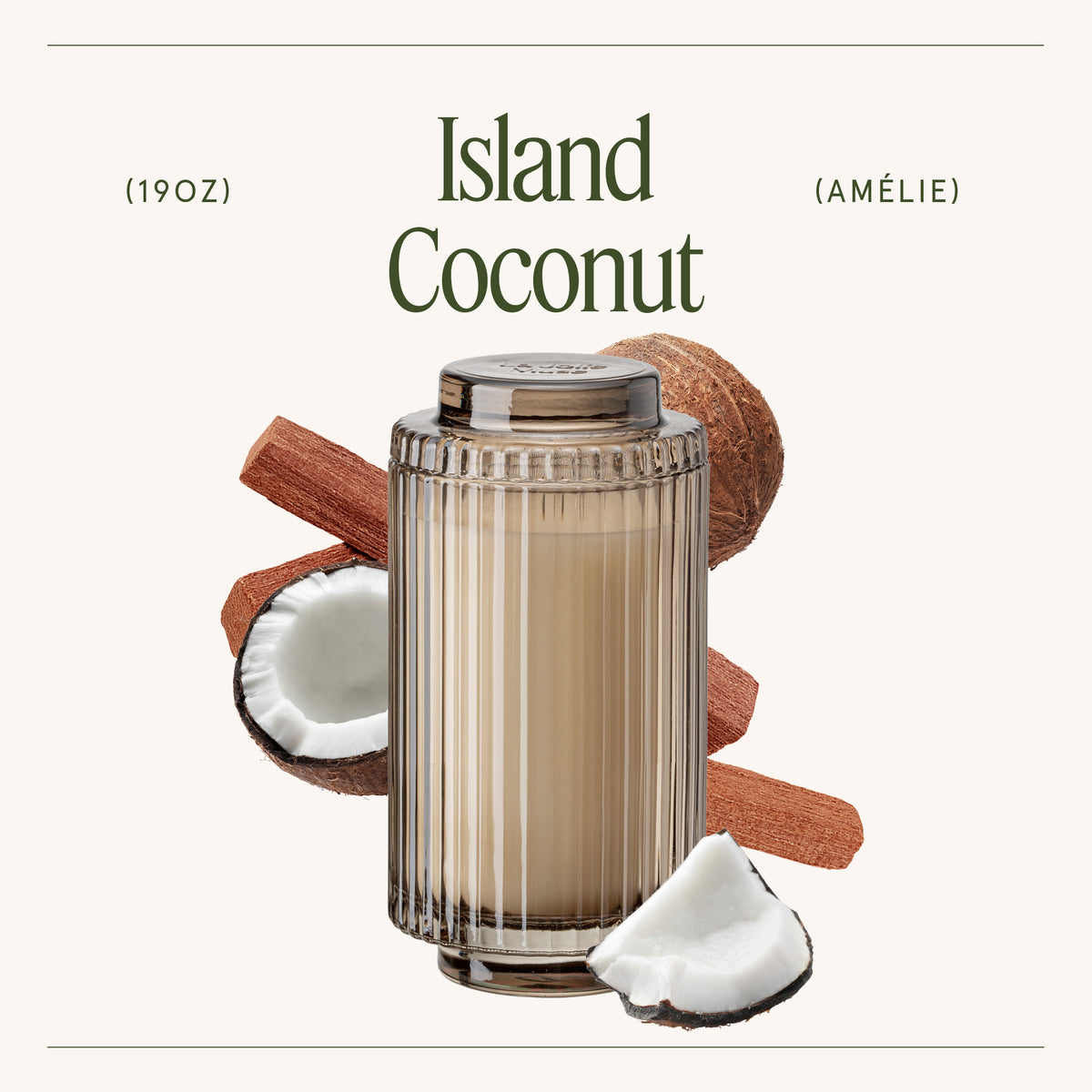 Amélie – Island Coconut Candle Amelie_PDP_19oz_3 La Jolie Muse
