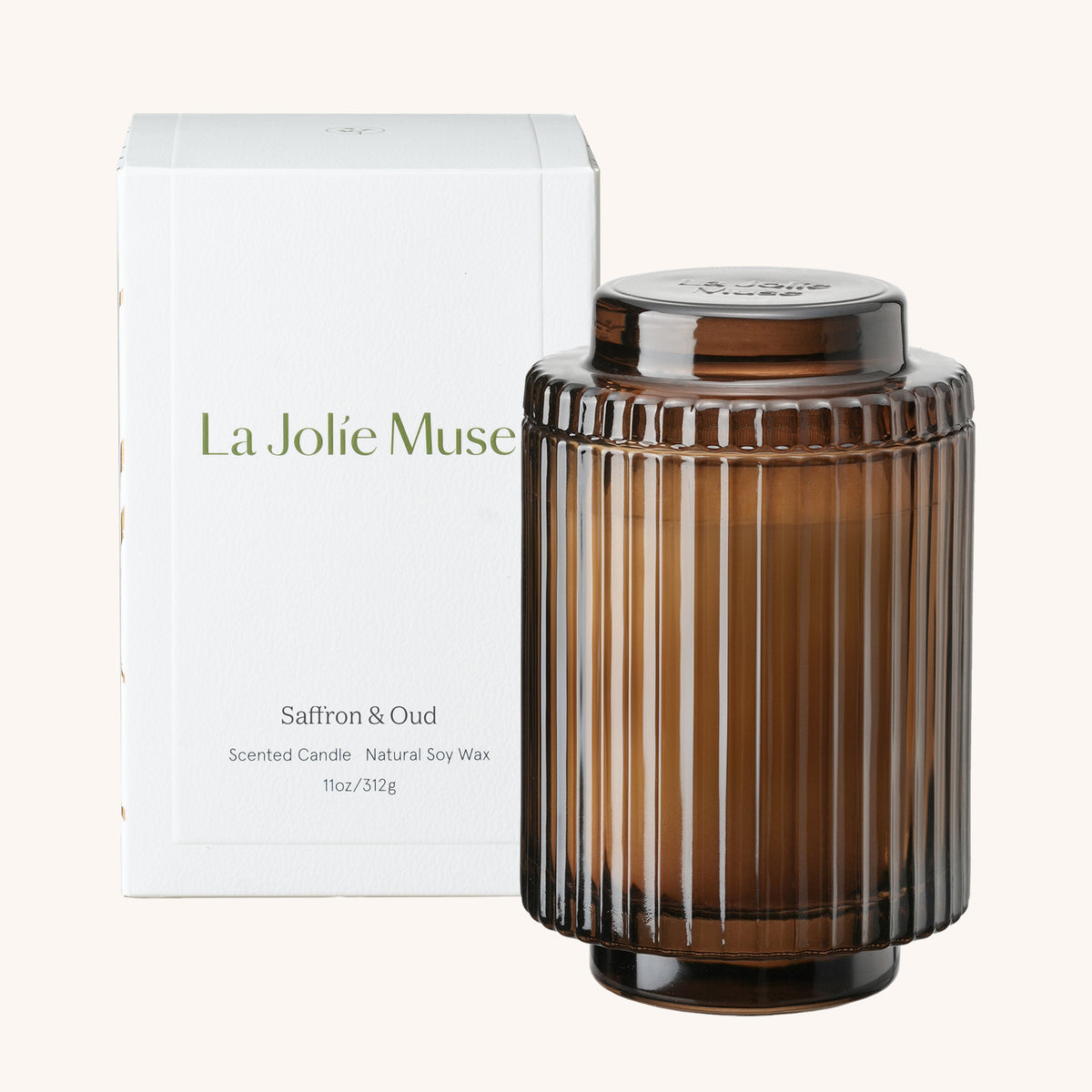 Amélie – Saffron & Oud Candle Amelie_SaffronOud_PDP_11oz_box La Jolie Muse