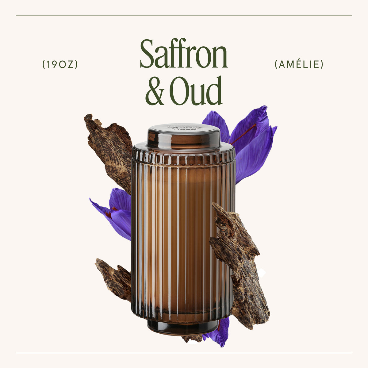 Amélie – Saffron & Oud Candle Amelie_SaffronOud_PDP_19oz_3 La Jolie Muse