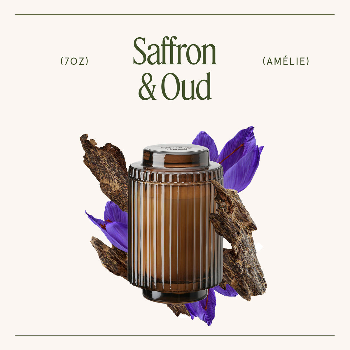 Amélie – Saffron & Oud Candle Amelie_SaffronOud_PDP_7oz_3 La Jolie Muse