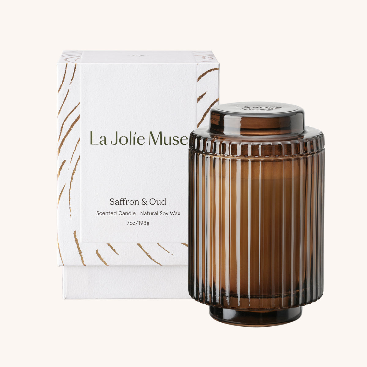 Amélie – Saffron & Oud Candle Amelie_SaffronOud_PDP_7oz_box La Jolie Muse
