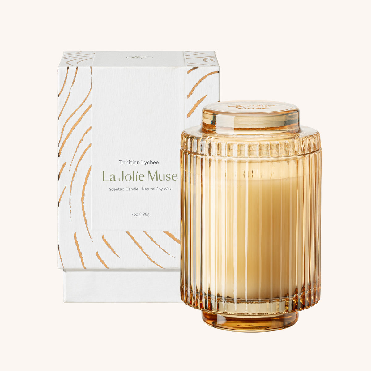 Amélie – Tahitian Lychee Candle Amelie_TahitianLychee_PDP_7oz_box La Jolie Muse