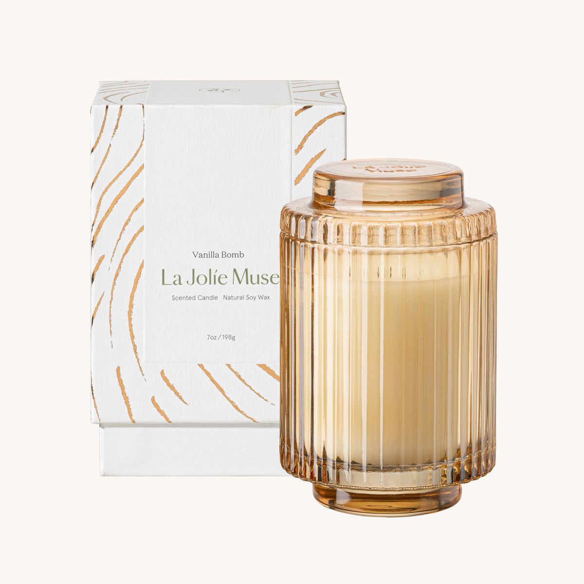 Amélie – Vanilla Bomb Candle Amelie_VanillaBomb_PDP_7oz_box La Jolie Muse