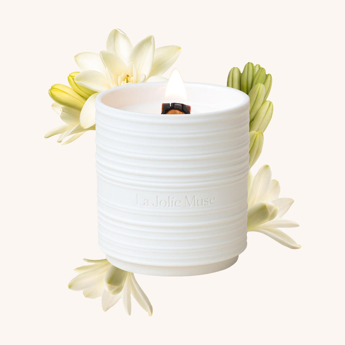 Lucienne - Champs de Tuberose Candle Lucienne_ChampsdeTuberose_PDP_8oz_hover La Jolie Muse