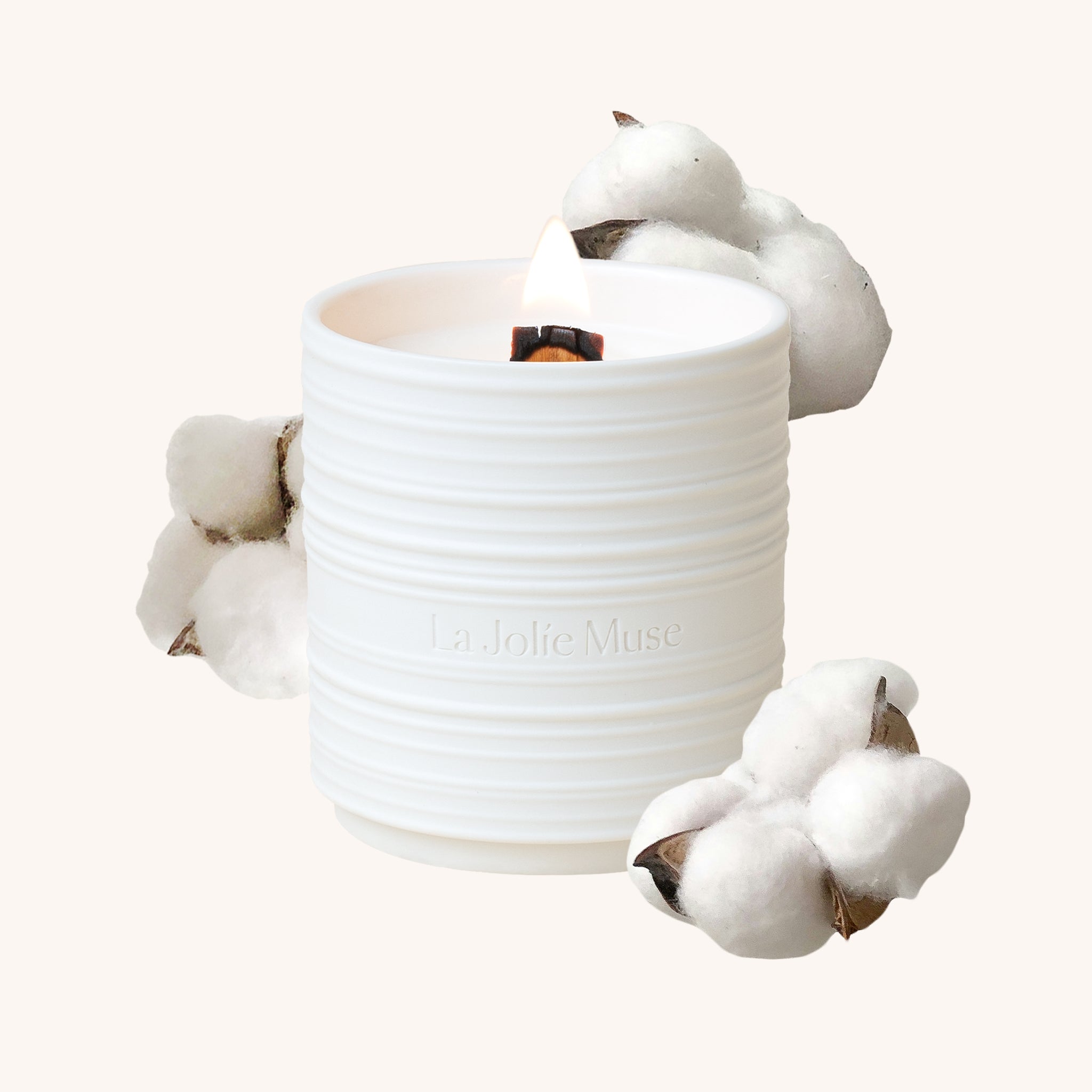 Lucienne - Linen Cotton Oasis Candle Lucienne_LinenCottonOasis_PDP_8oz_hover_8b056f53-5b84-46bc-9380-24ad010b220f LA JOLIE MUSE