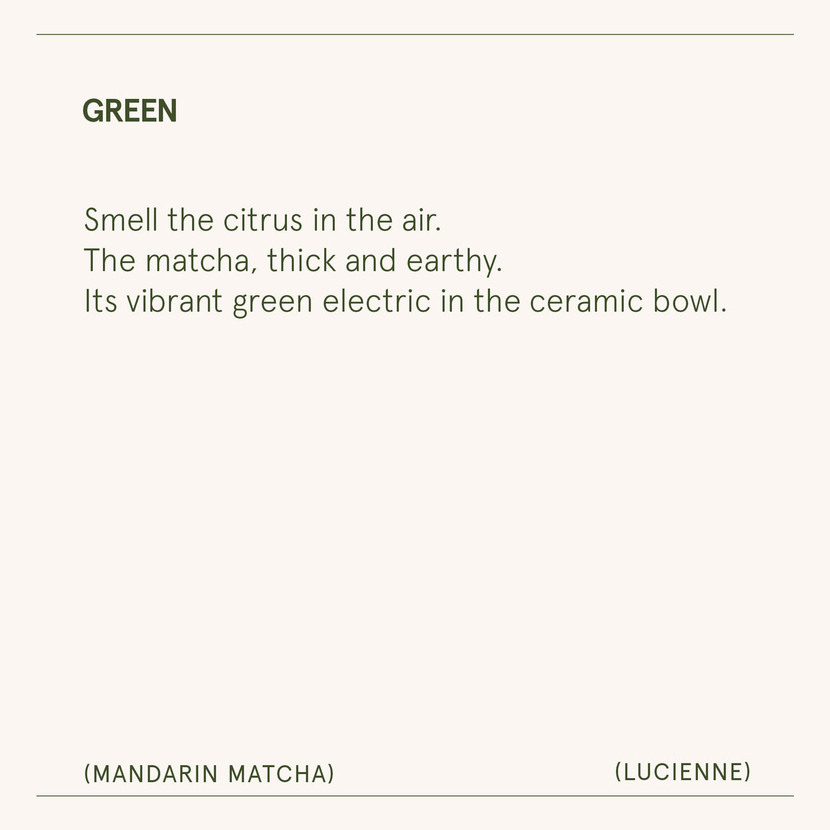 Lucienne - Mandarin Matcha Candle Lucienne_MandarinMatcha_PDP_15oz_7_9418da7e-9af3-4ac1-9f98-a6c54438c328 La Jolie Muse