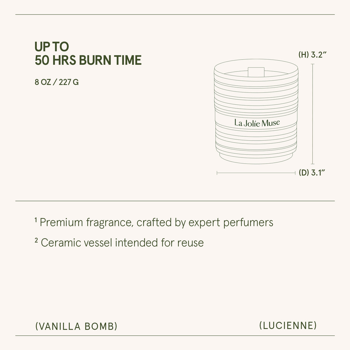 Lucienne - Vanilla Bomb Candle Lucienne_VanillaBomb_PDP_8oz_6 La Jolie Muse