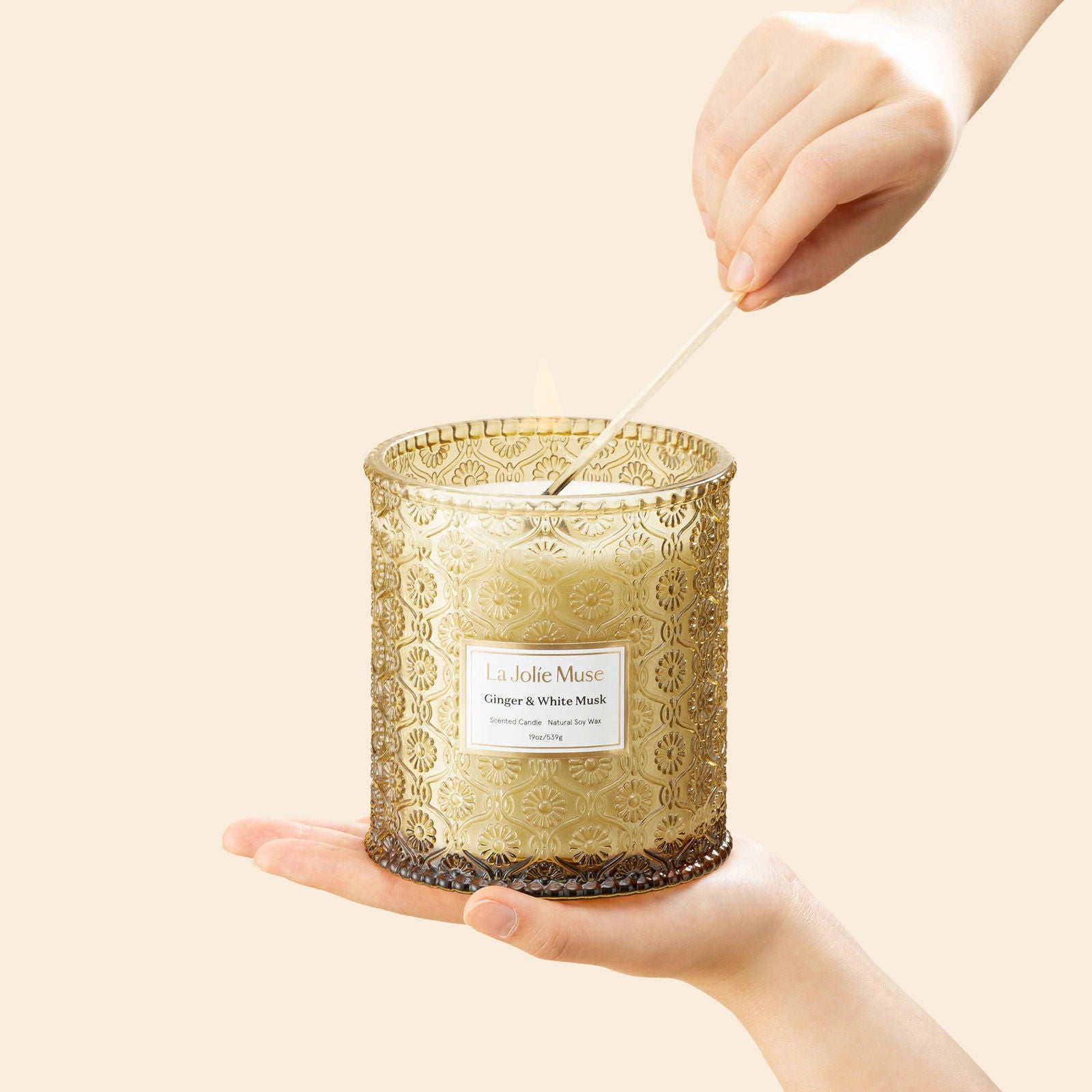 Maelyn - Ginger & White Musk 19oz Candle Candles Maelyn_-_Ginger_White_Musk_19oz_Candle-5654261 La Jolie Muse