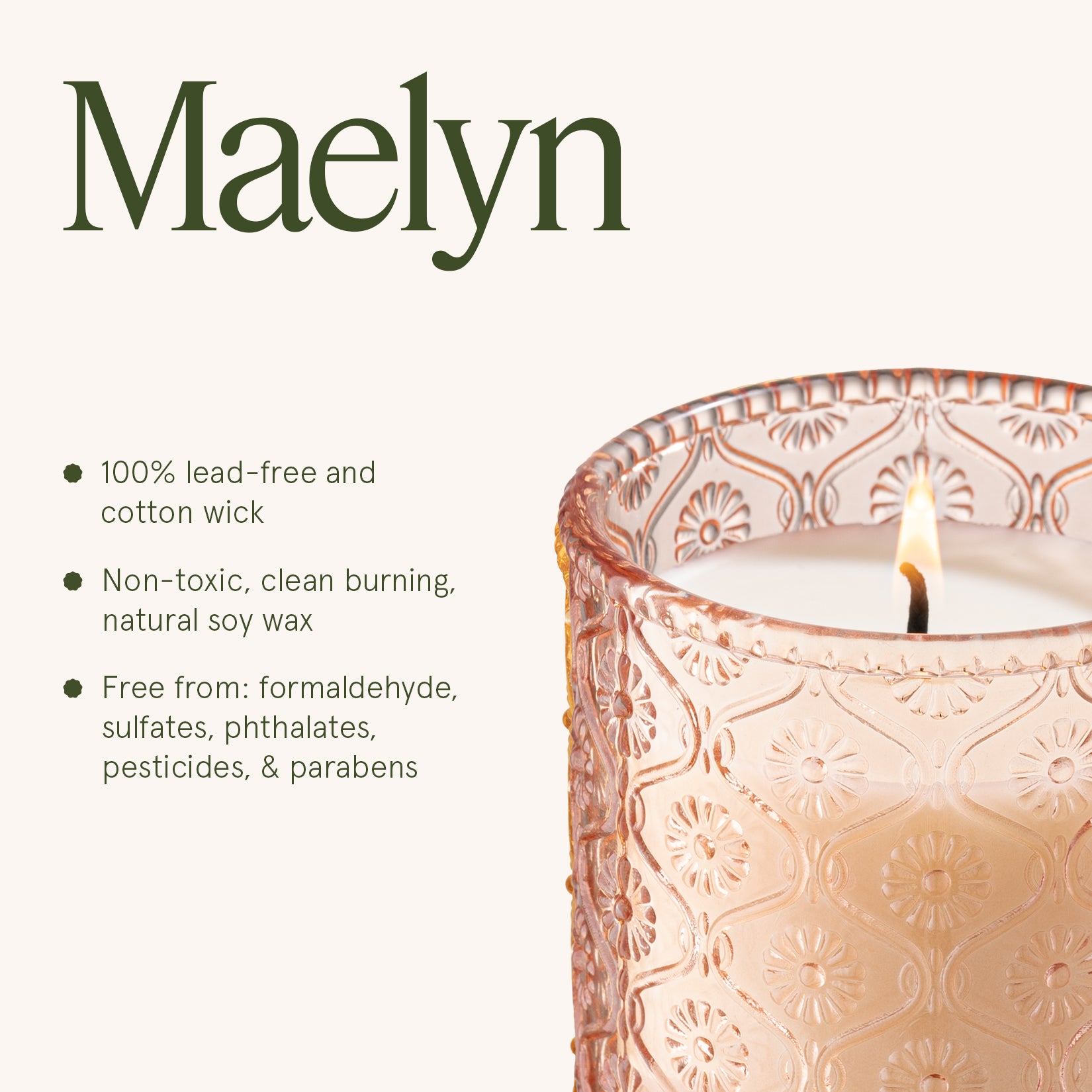 Maelyn - Citrine & Pink Peony 6oz Candle Candles Maelyn_CitrinePinkPeony_PDP_6oz_6 La Jolie Muse