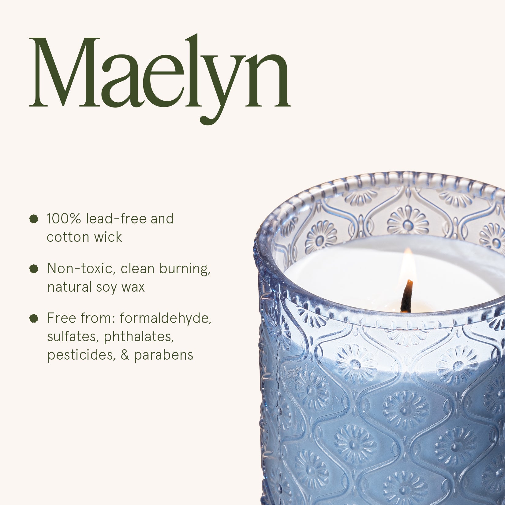 Maelyn - Citrus Mint 6oz Candle Candles Maelyn_CitrusMint_PDP_6oz_6 La Jolie Muse