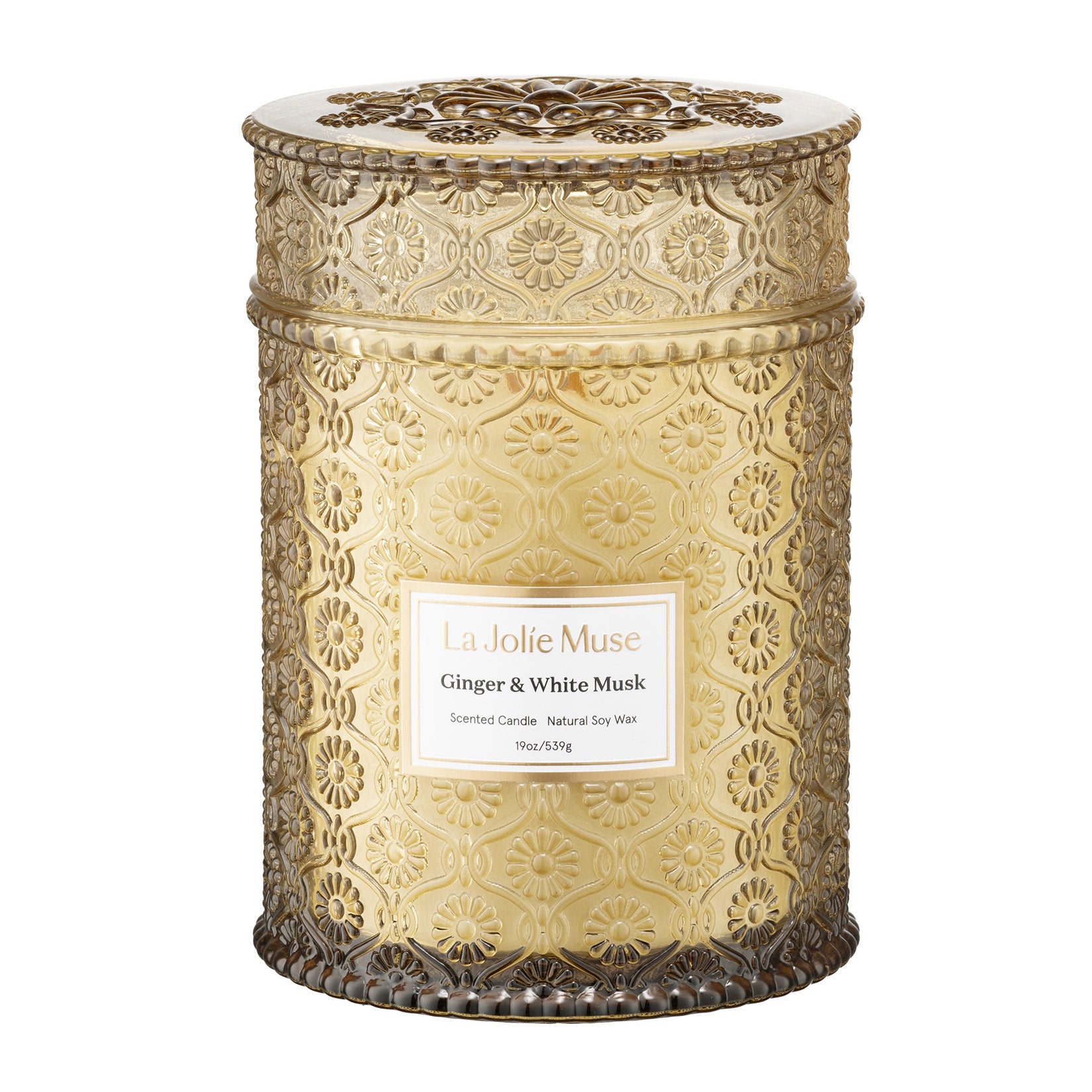 Maelyn - Ginger & White Musk 19oz Candle Candles Maelyn_GingerWhiteMusk_PDP_19oz_1_1 La Jolie Muse