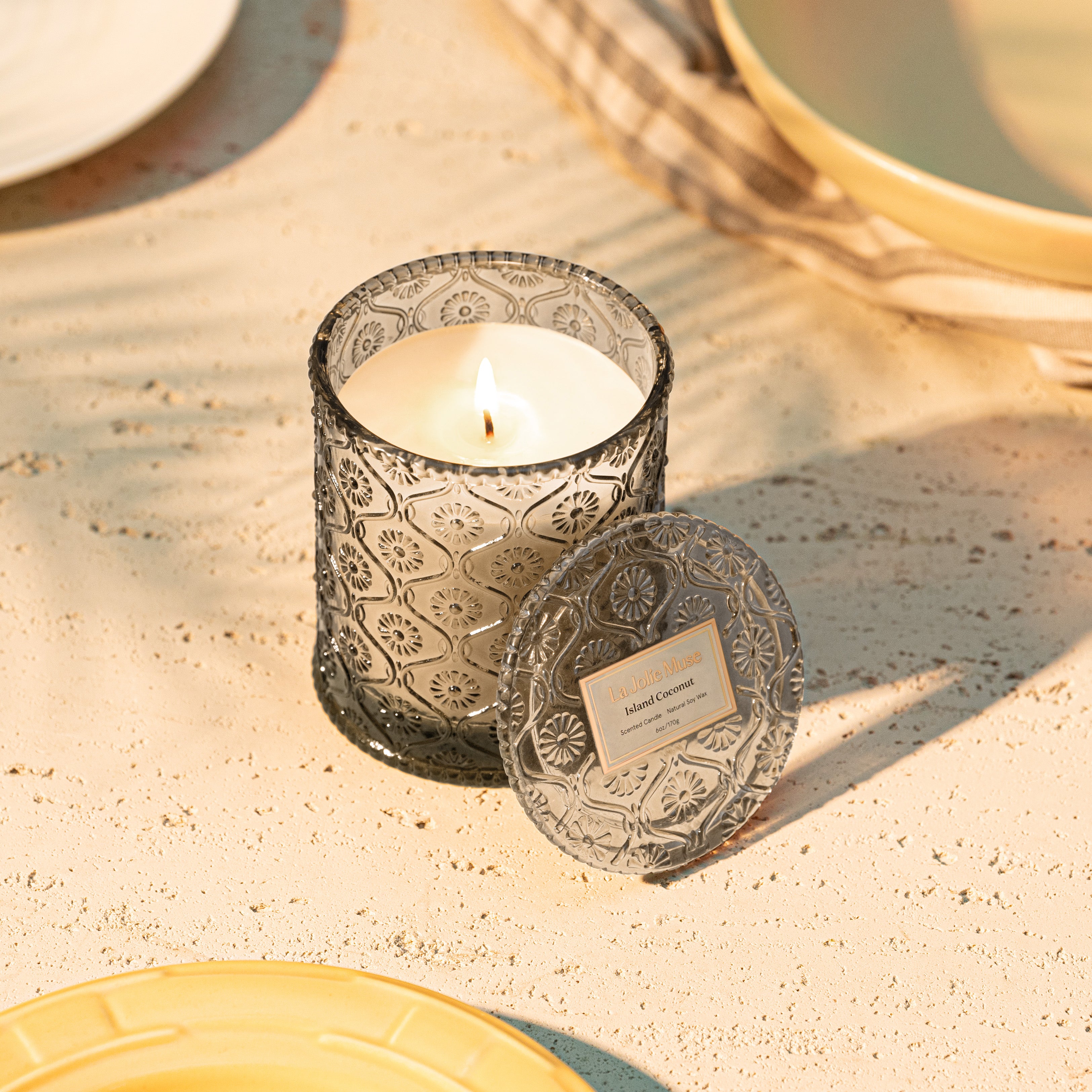 Maelyn - Island Coconut 6oz Candle Candles Maelyn_IslandCoconut_PDP_6oz_3 La Jolie Muse