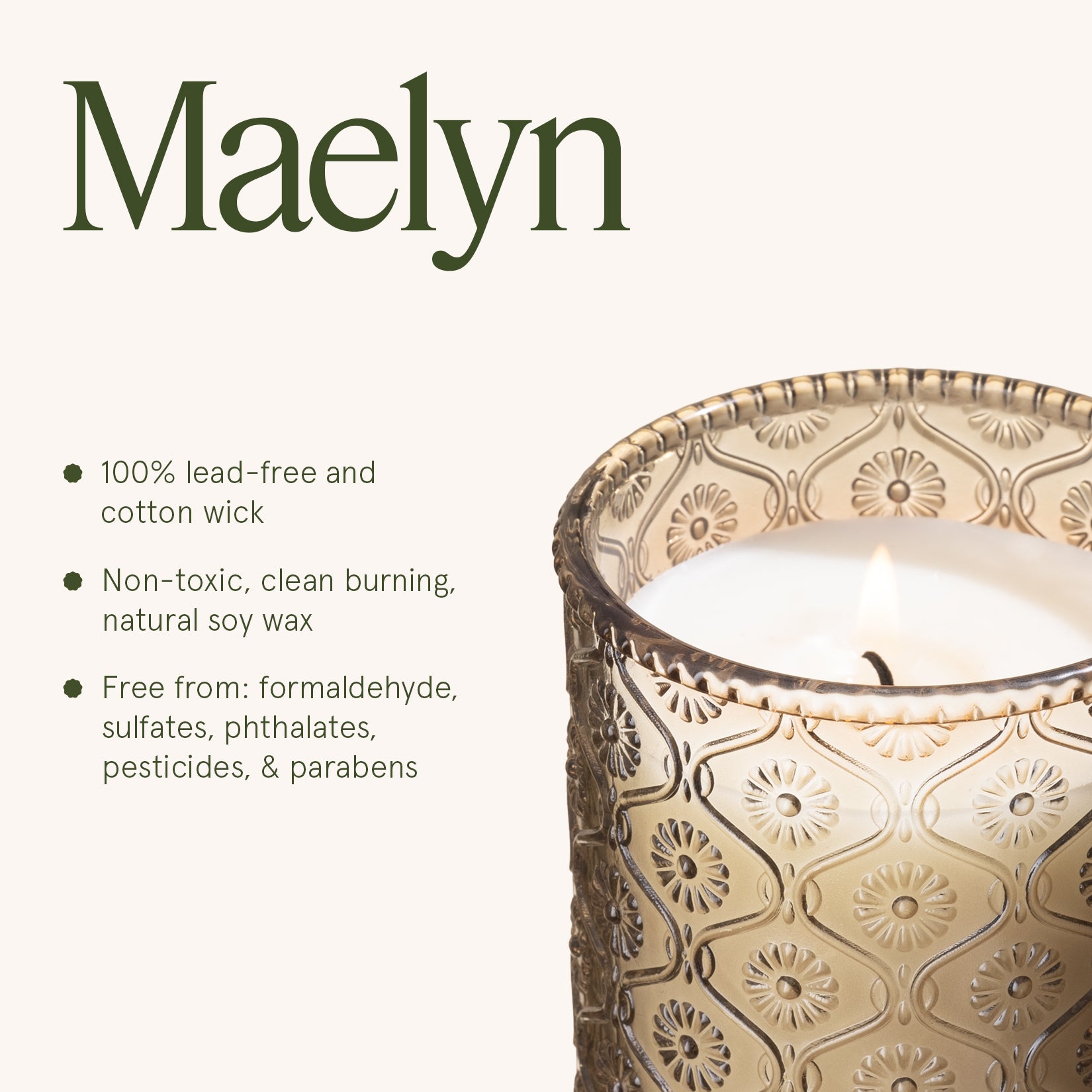 Maelyn - Island Coconut 6oz Candle Candles Maelyn_IslandCoconut_PDP_6oz_6 La Jolie Muse