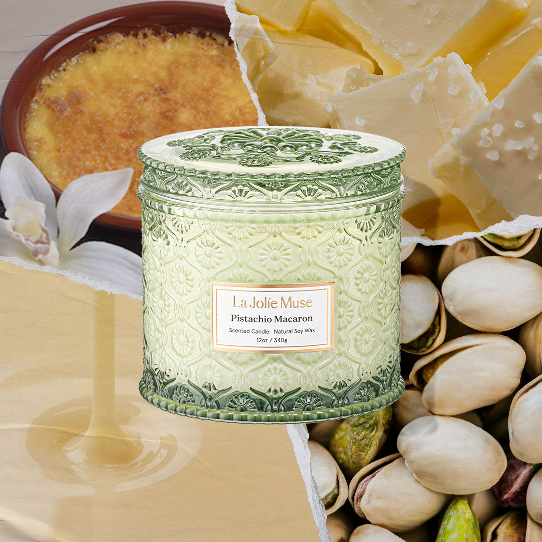 Maelyn - Pistachio Macaron 12oz Candle Candles Maelyn_PistachioMacaron_PDP_12oz_2 LA JOLIE MUSE