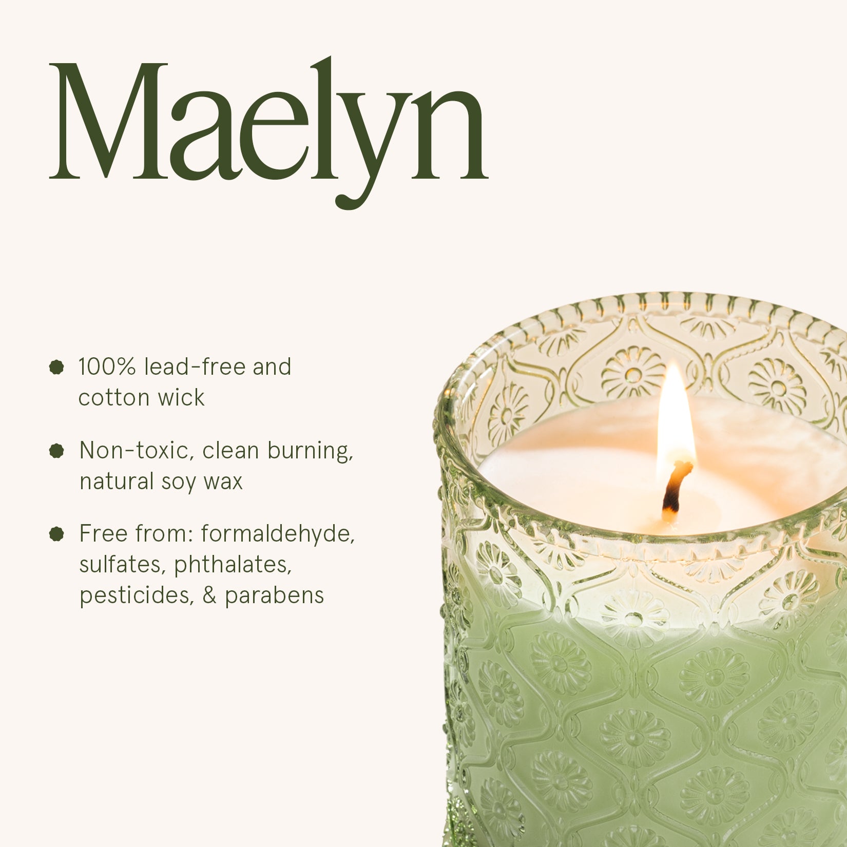 Maelyn - Pistachio Macaron 6oz Candle Candles Maelyn_PistachioMacaron_PDP_6oz_6 La Jolie Muse