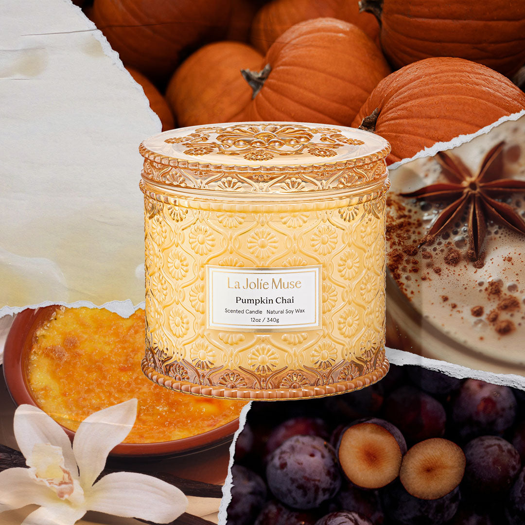 Maelyn - Pumpkin Chai 12oz Candle Candles Maelyn_PumpkinChai_PDP_12oz_2 La Jolie Muse