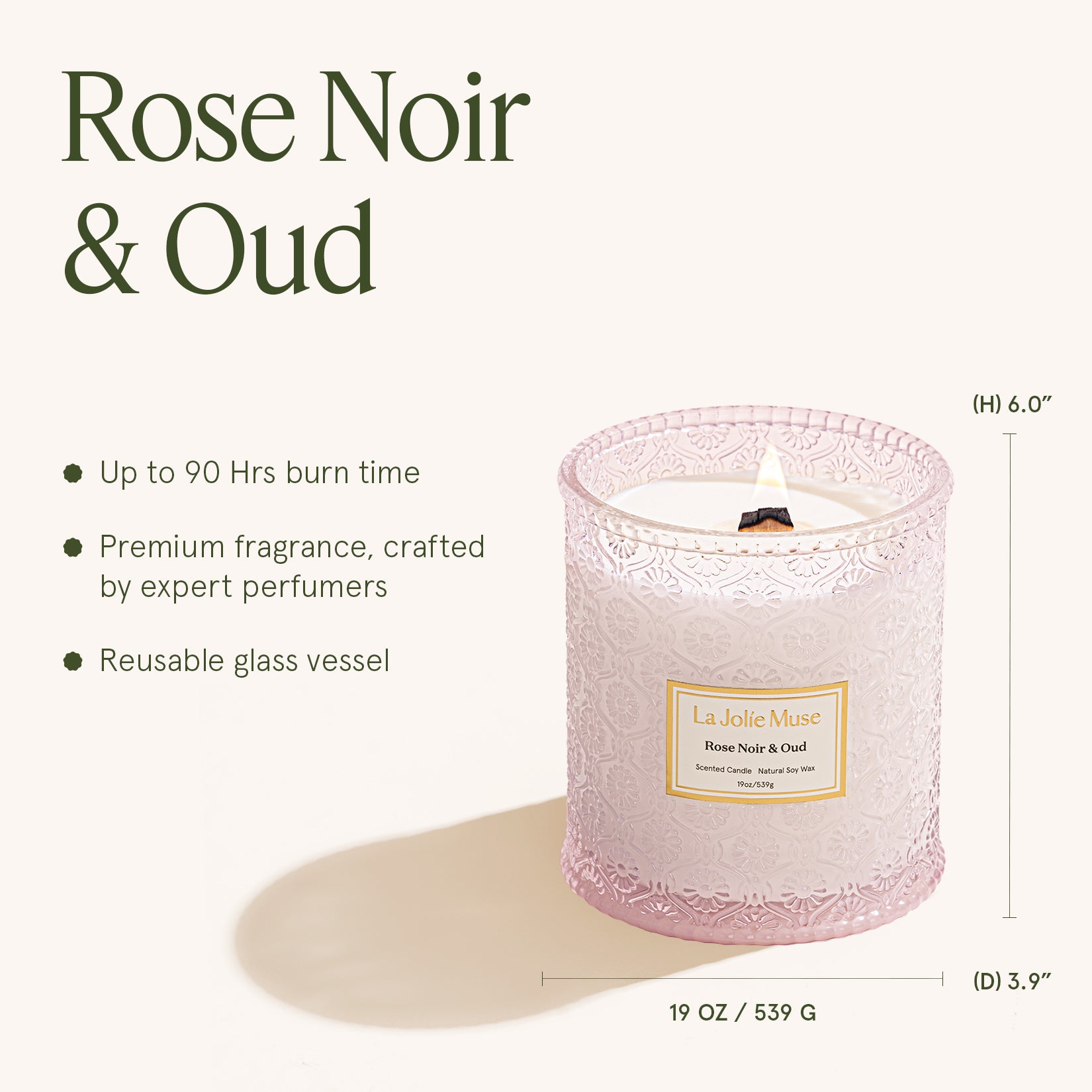 Maelyn - Rose Noir & Oud 19oz Candle Candles Maelyn_RoseNoirOud_PDP_19oz_5 La Jolie Muse