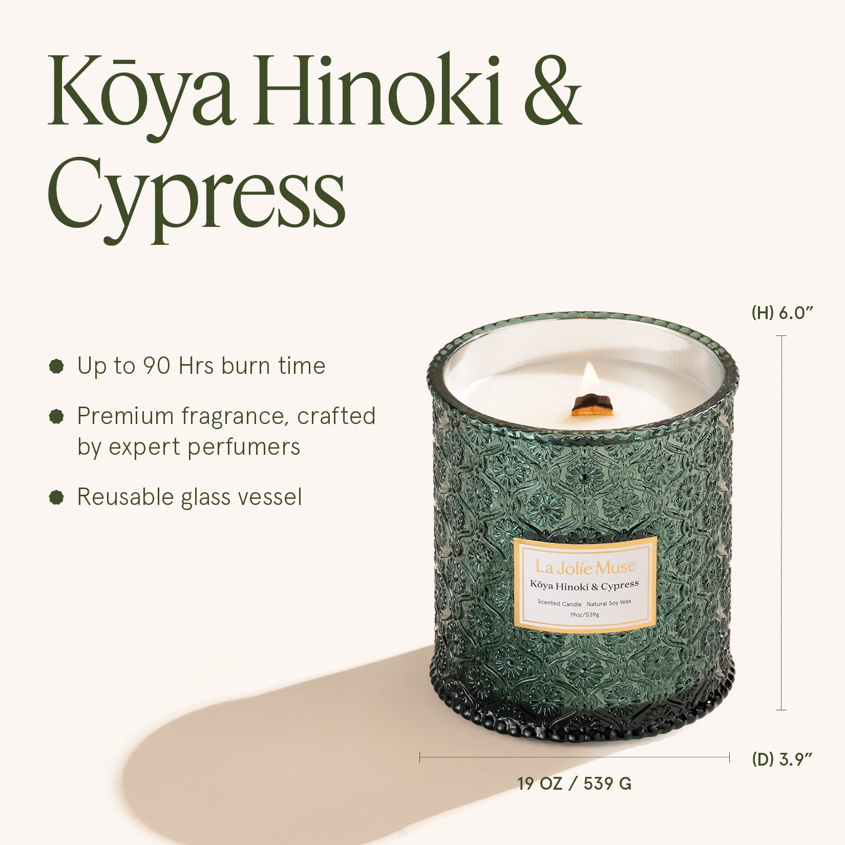Maelyn - Kōya Hinoki & Cypress 19oz Candle Candles Maelyn_RubyBerryBliss_PDP_19oz_5 La Jolie Muse