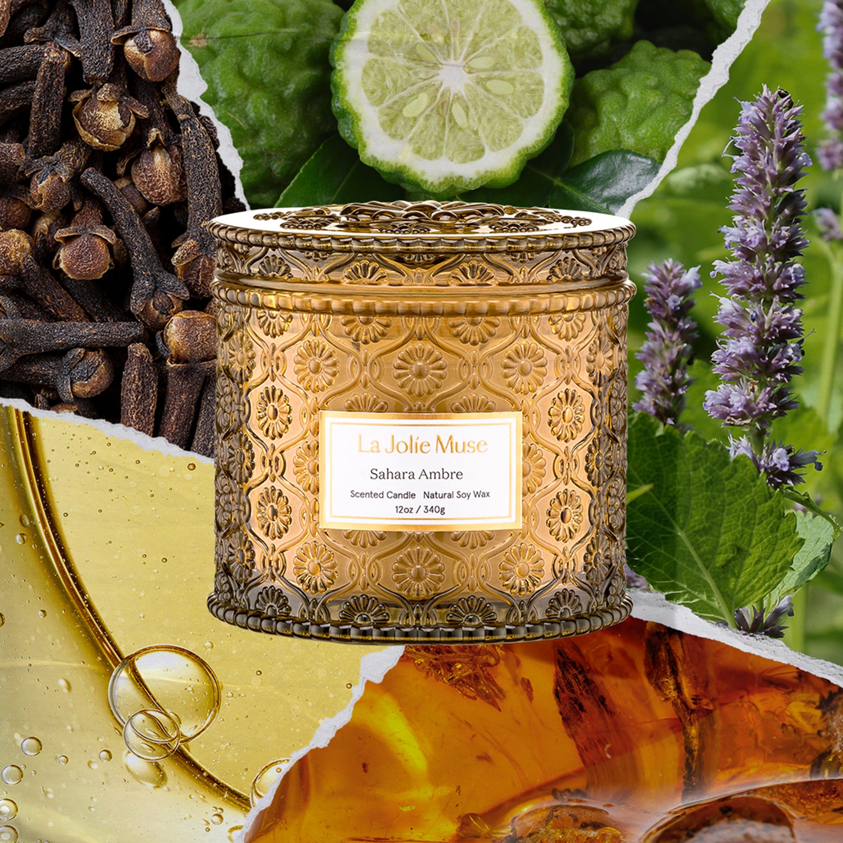 Maelyn - Sahara Ambre 12oz Candle Candles Maelyn_SaharaAmbre_PDP_12oz_2 La Jolie Muse