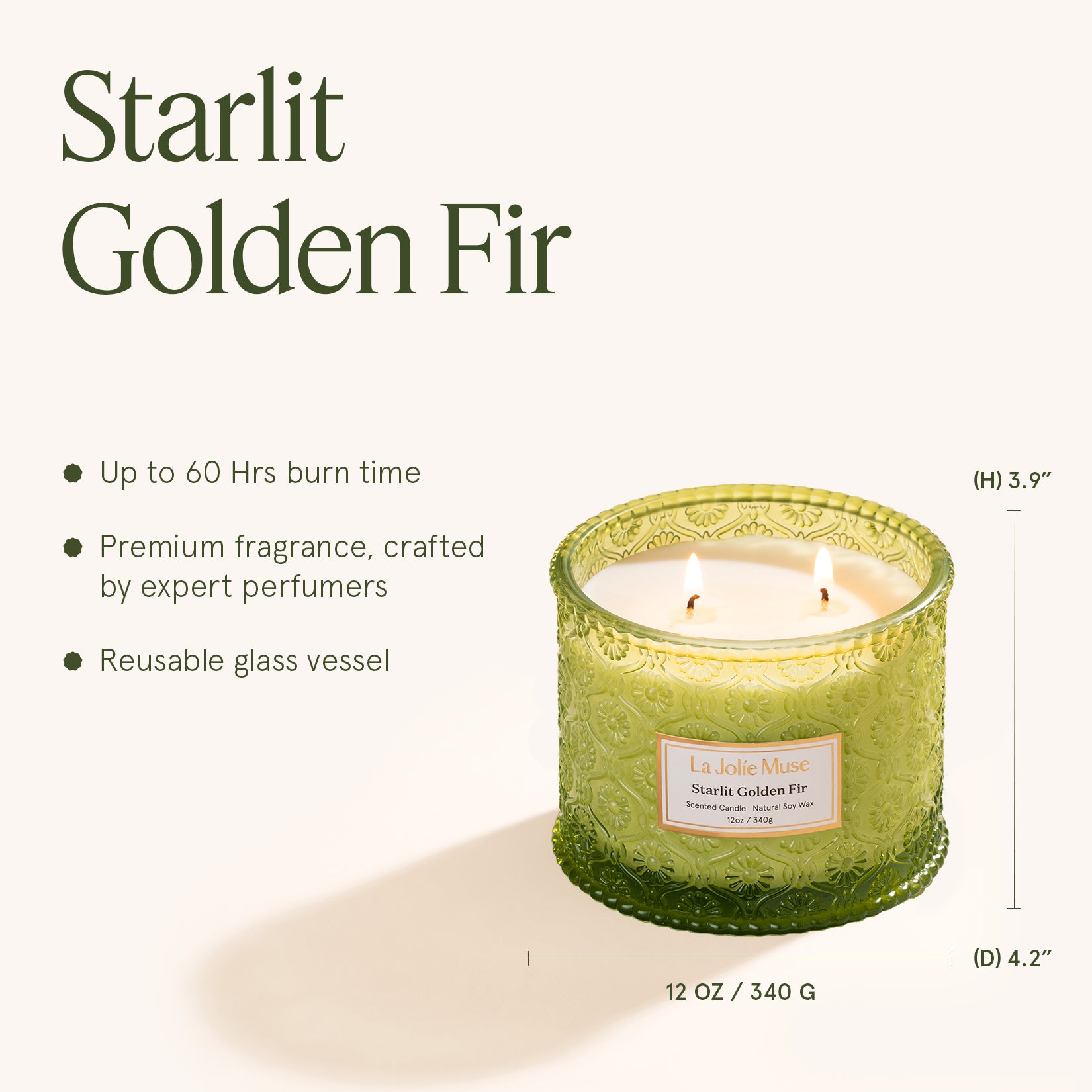 Maelyn - Starlit Golden Fir 12oz Candle Candles Maelyn_StarlitGoldenFir_PDP_12oz_5 La Jolie Muse