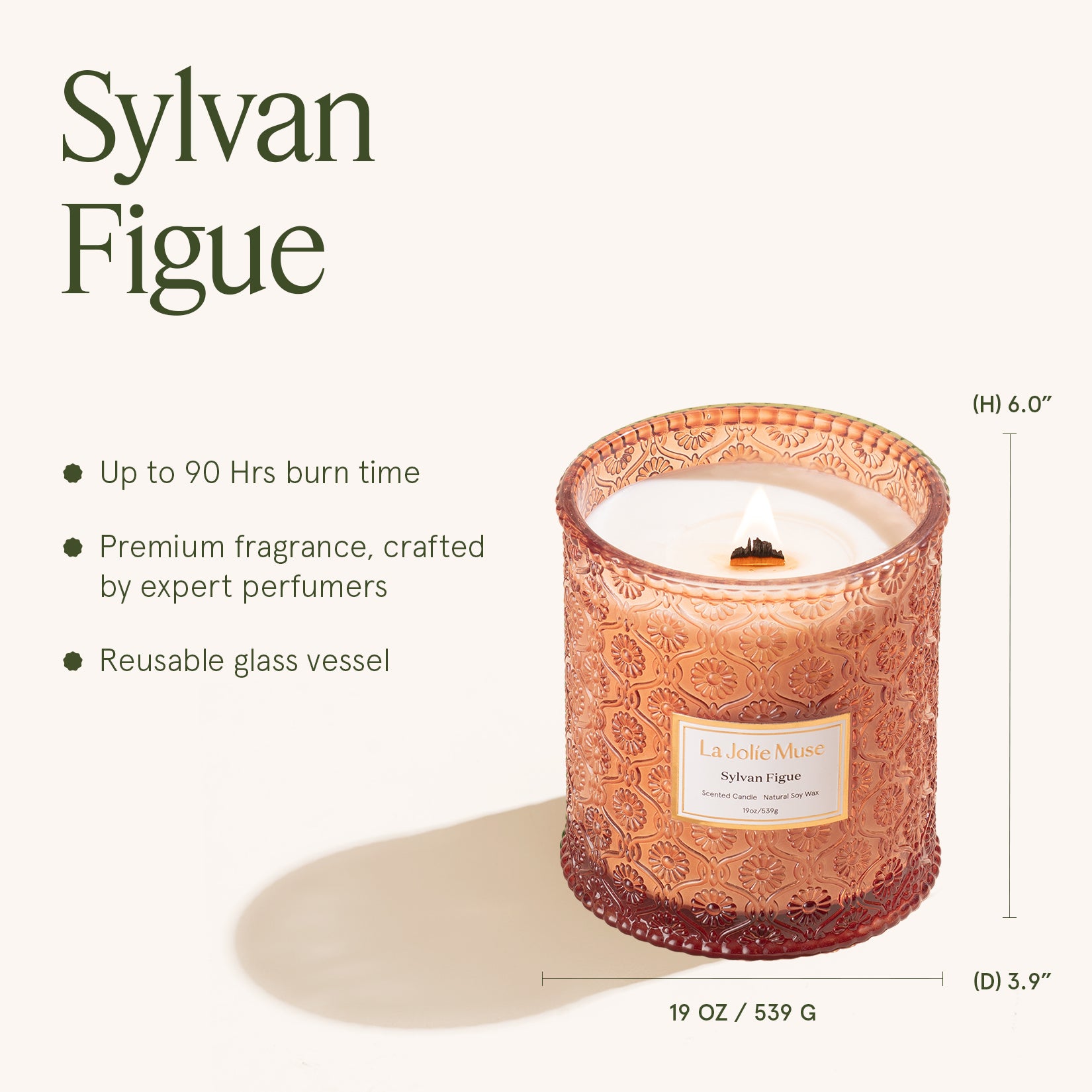 Maelyn - Sylvan Figue 19oz Candle Candles Maelyn_SylvanFigue_PDP_19oz_5 La Jolie Muse
