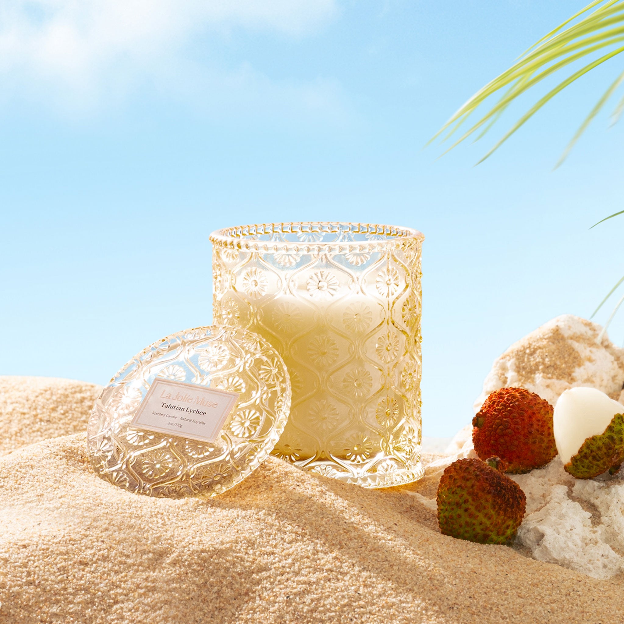 Maelyn - Tahitian Lychee 6oz Candle Candles Maelyn_TahitianLychee_PDP_6oz_3 La Jolie Muse