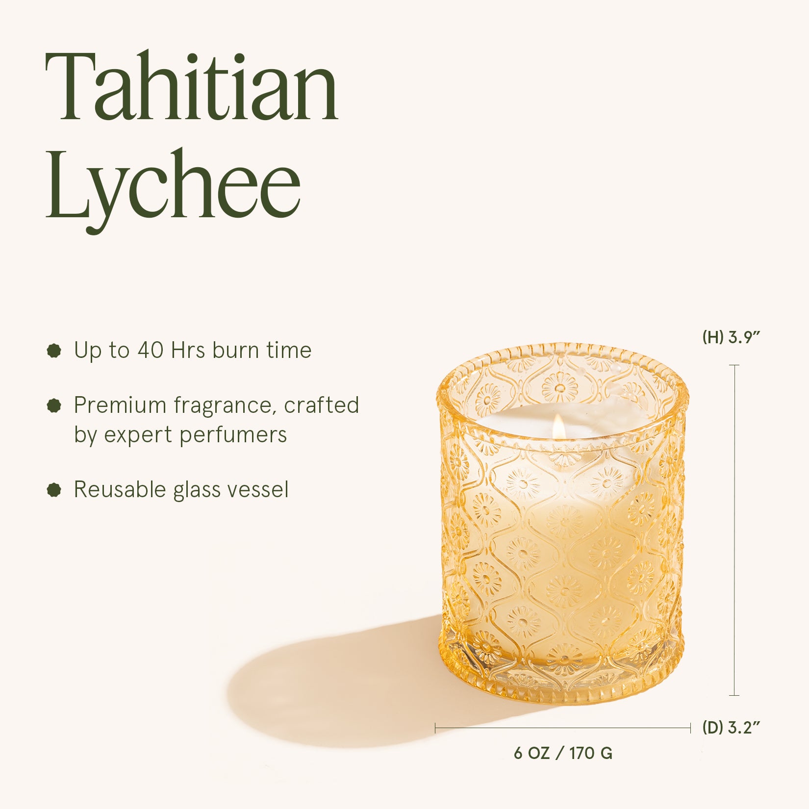 Maelyn - Tahitian Lychee 6oz Candle Candles Maelyn_TahitianLychee_PDP_6oz_5 La Jolie Muse