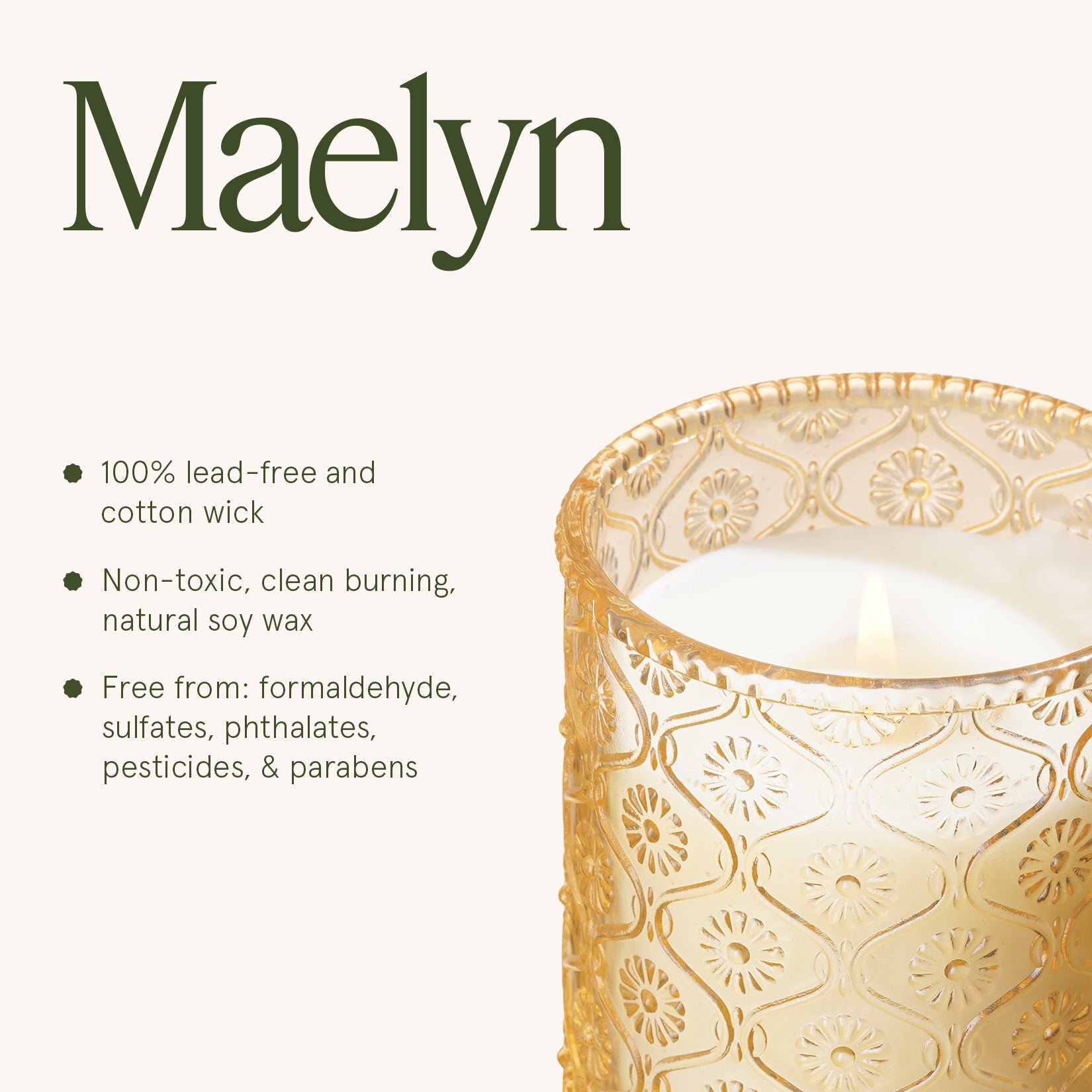 Maelyn - Tahitian Lychee 6oz Candle Candles Maelyn_TahitianLychee_PDP_6oz_6 La Jolie Muse