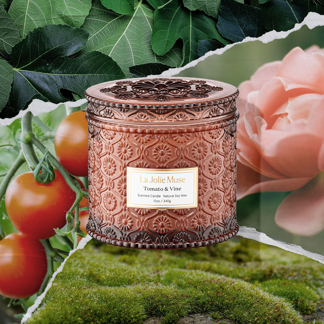 Maelyn - Tomato & Vine 12oz Candle Candles Maelyn_TomatoVine_PDP_12oz_2 La Jolie Muse