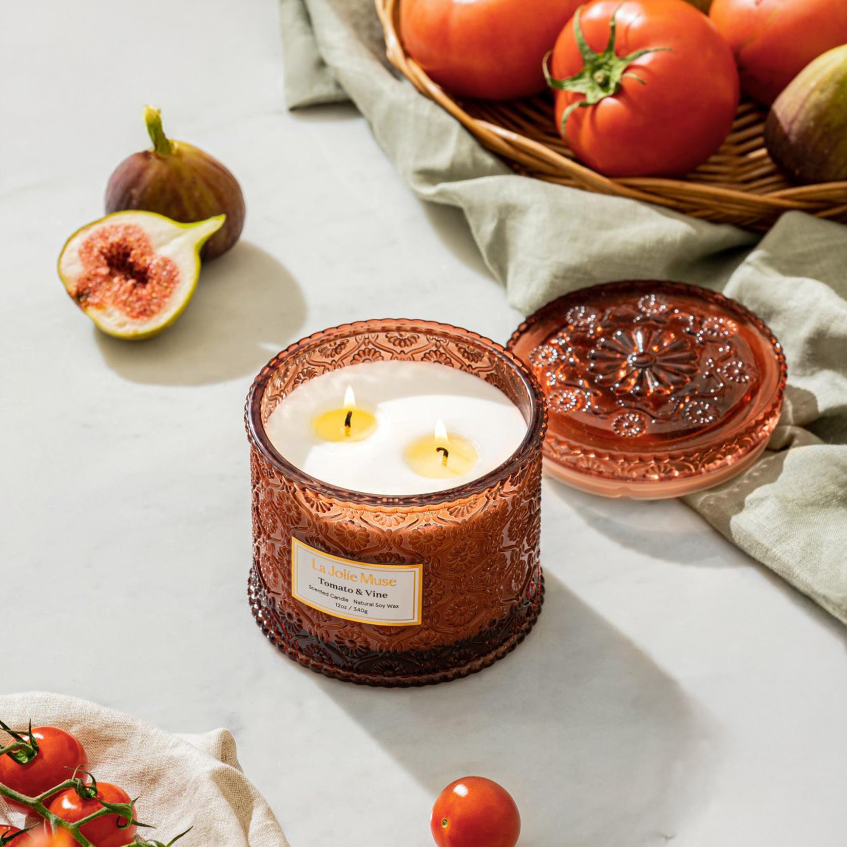 Maelyn - Tomato & Vine 12oz Candle Candles Maelyn_TomatoVine_PDP_12oz_3 La Jolie Muse
