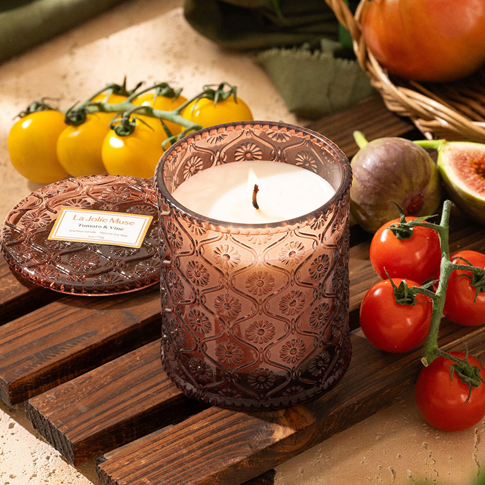 Maelyn - Tomato & Vine 6oz Candle Candles Maelyn_TomatoVine_PDP_6oz_3_0bbb2763-0ab1-4875-b07c-69768b713a13 La Jolie Muse
