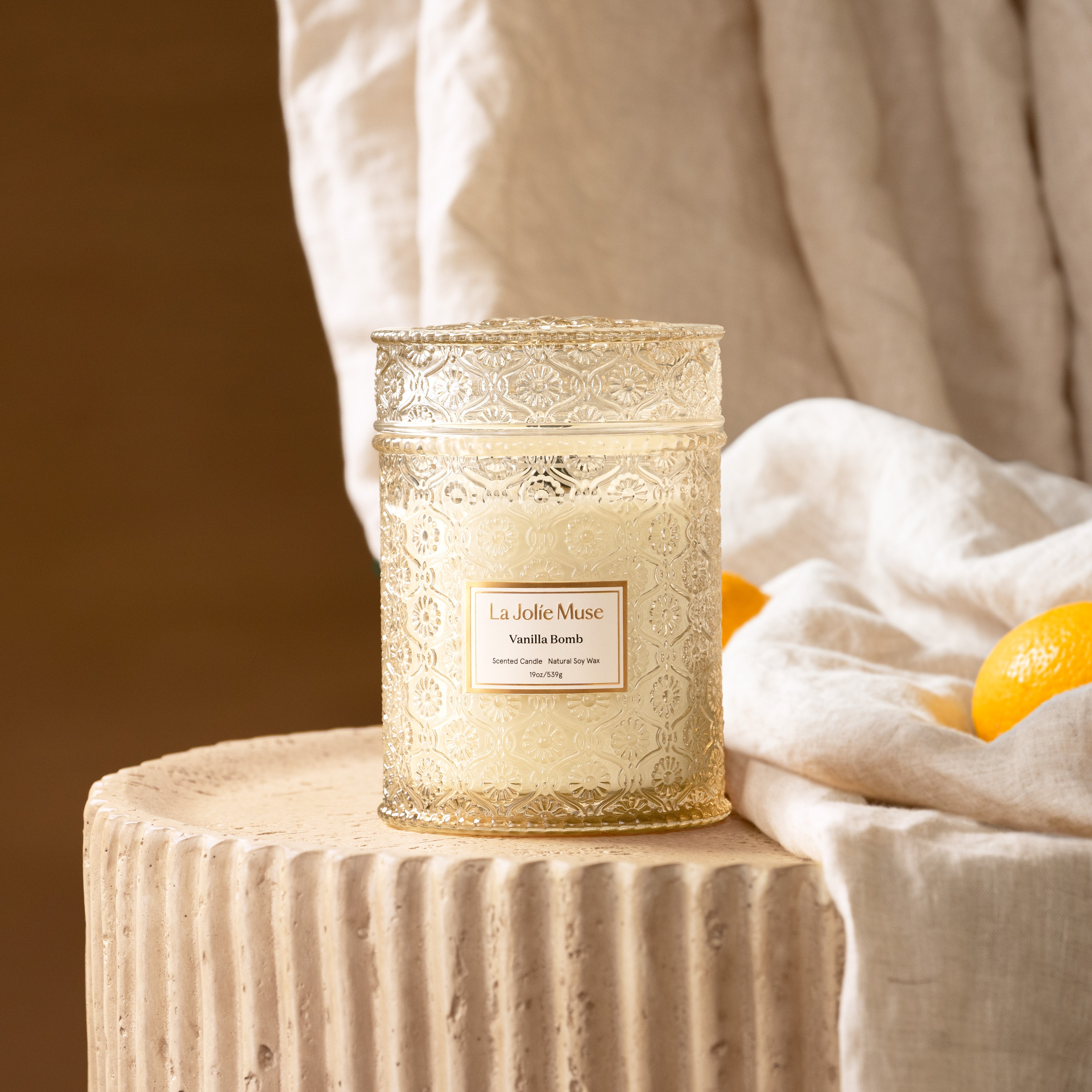 Maelyn - Vanilla Bomb 19oz Candle Candles Maelyn_VanillaBomb_PDP_19oz_3 La Jolie Muse