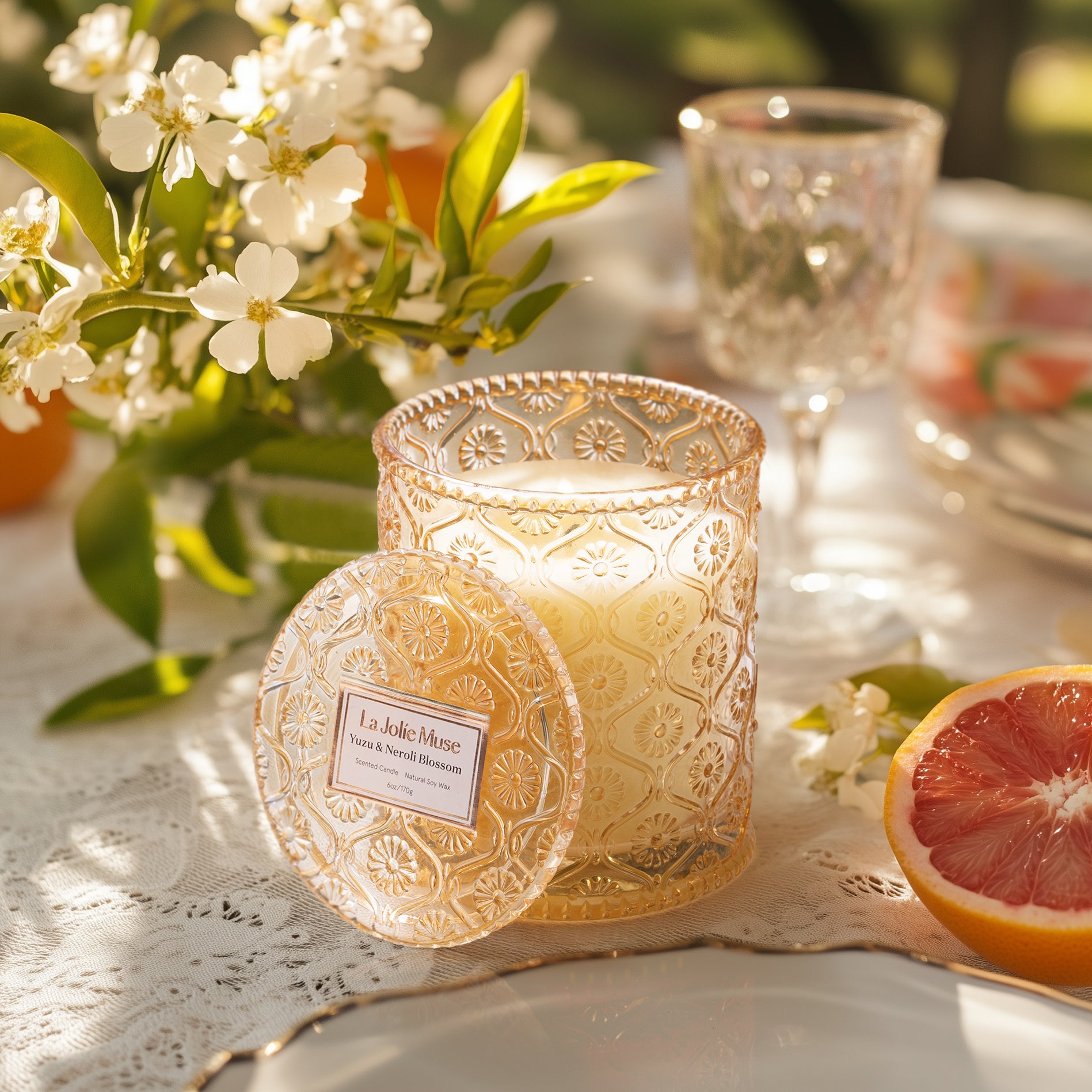 Maelyn - Yuzu & Neroli Blossom 6oz Candle Candles Maelyn_YuzuNeroliBlossom_PDP_6oz_3 La Jolie Muse