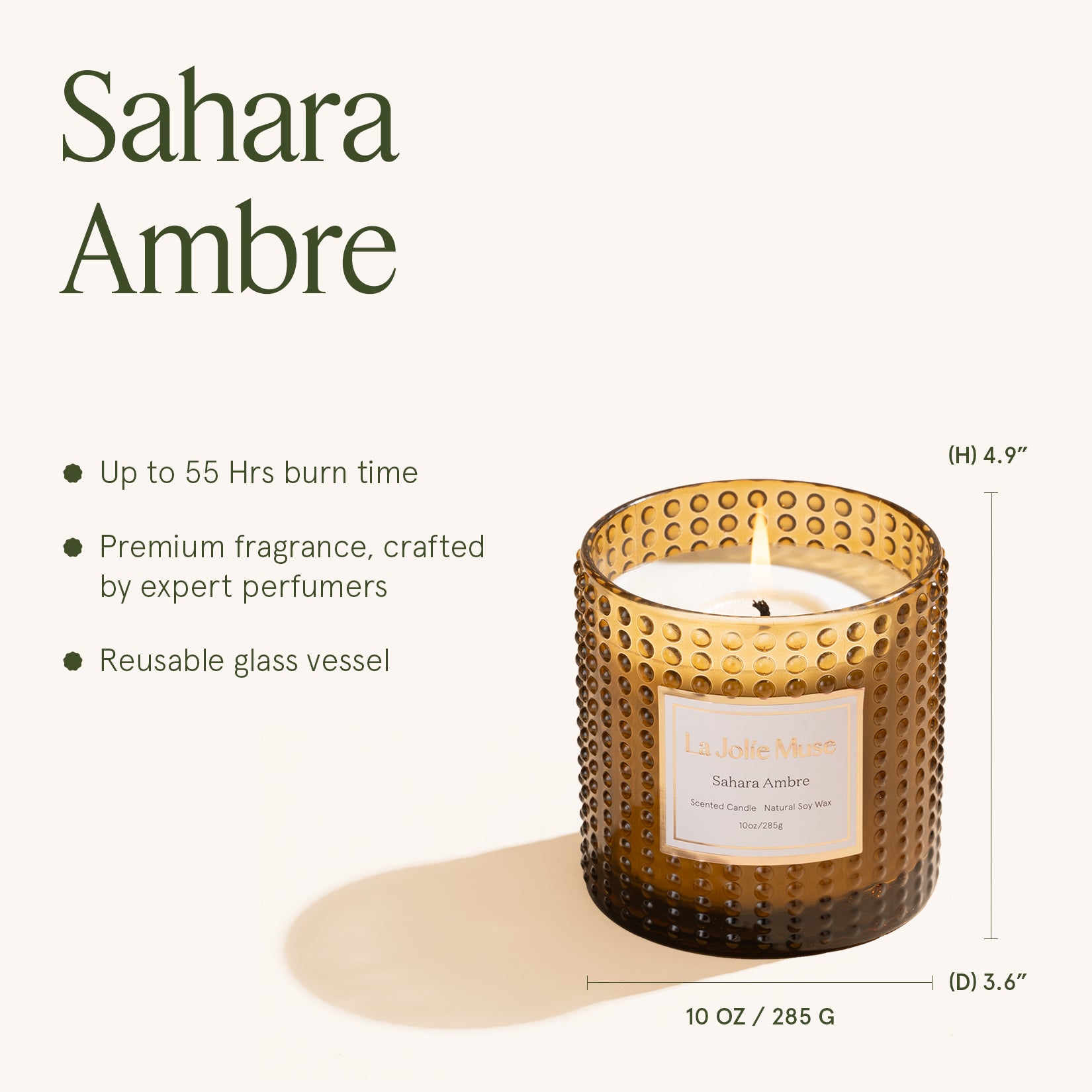 Marvella - Sahara Ambre 10oz Candle Candles Marvella_SaharaAmbre_PDP_10oz_5 La Jolie Muse