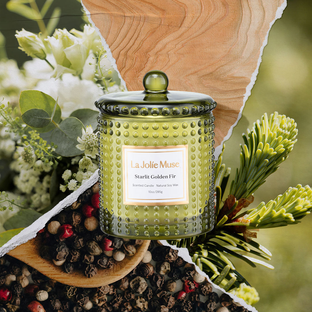 Marvella - Starlit Golden Fir 10oz Candle Candles Marvella_StarlitGoldenFir_PDP_10oz_2 La Jolie Muse