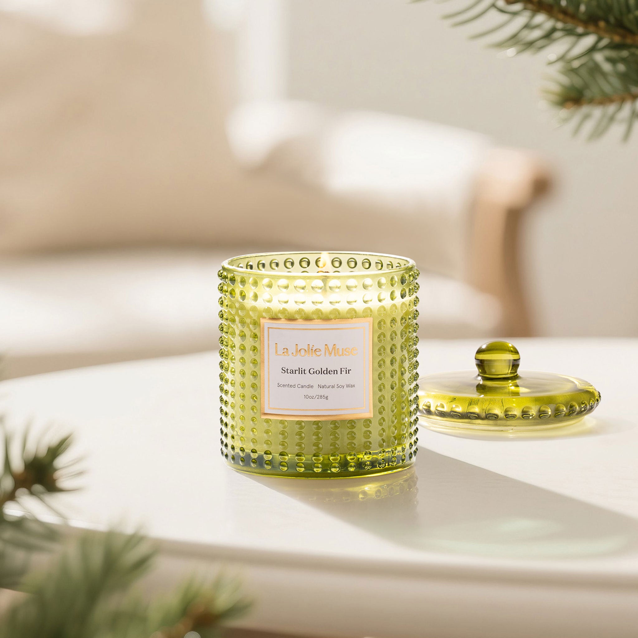 Marvella - Starlit Golden Fir 10oz Candle Candles Marvella_StarlitGoldenFir_PDP_10oz_3 La Jolie Muse