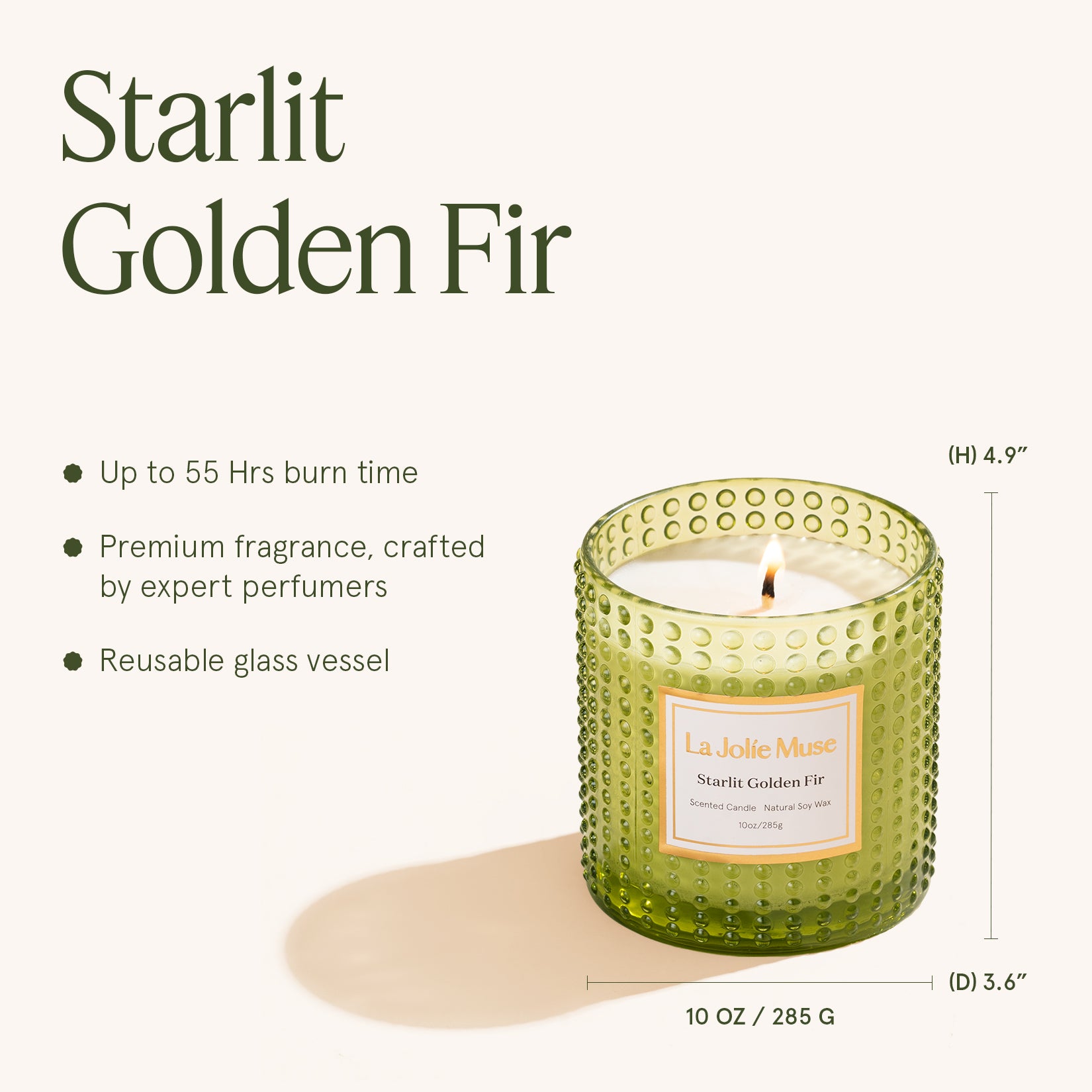 Marvella - Starlit Golden Fir 10oz Candle Candles Marvella_StarlitGoldenFir_PDP_10oz_5 La Jolie Muse