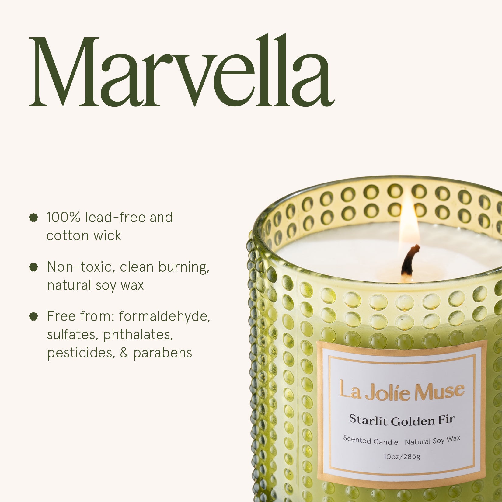 Marvella - Starlit Golden Fir 10oz Candle Candles Marvella_StarlitGoldenFir_PDP_10oz_6 La Jolie Muse