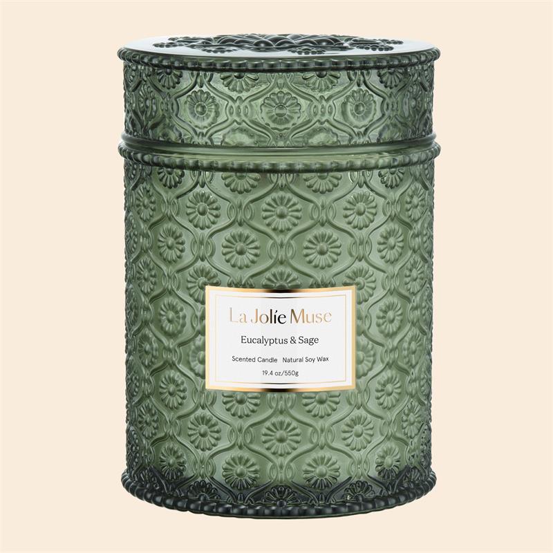 Maelyn - Eucalyptus & Alpine Sage 19.4oz Candle Candles 1_17_939b4ab4-2eae-4046-bc02-48a1ee662879 La Jolie Muse