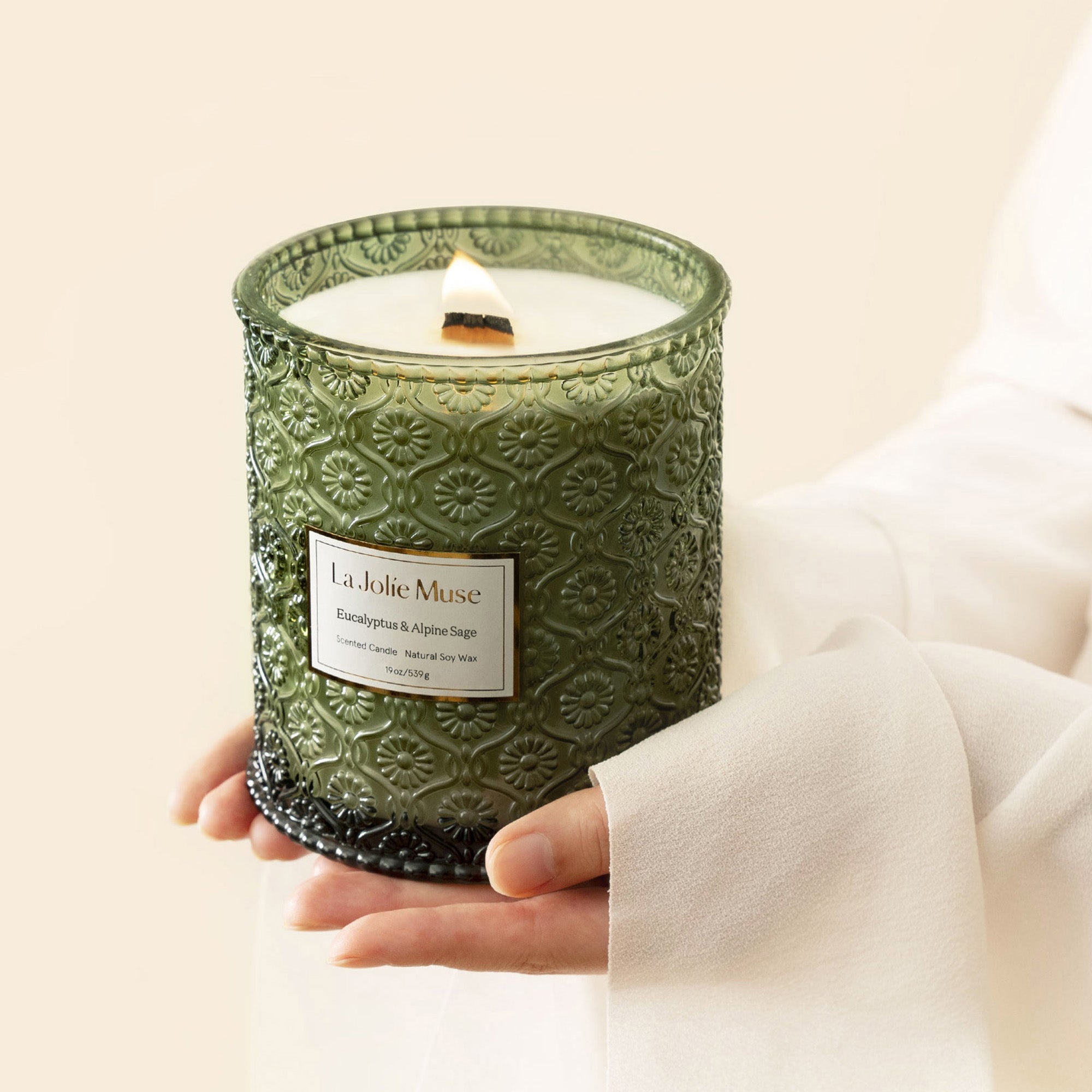 Maelyn - Eucalyptus & Alpine Sage 19oz Candle Candles 2_16 La Jolie Muse
