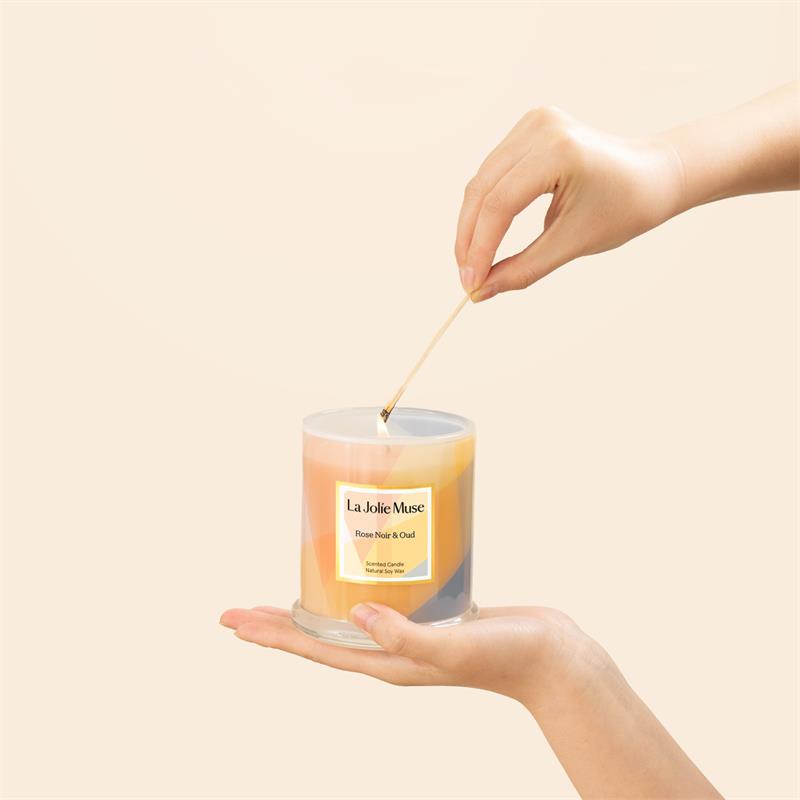 Roesia Zest - Rose Noir & Oud 9.9oz Candle Candles 2_17_9d2f7a4b-31a5-4286-87d1-367caf026f25 La Jolie Muse