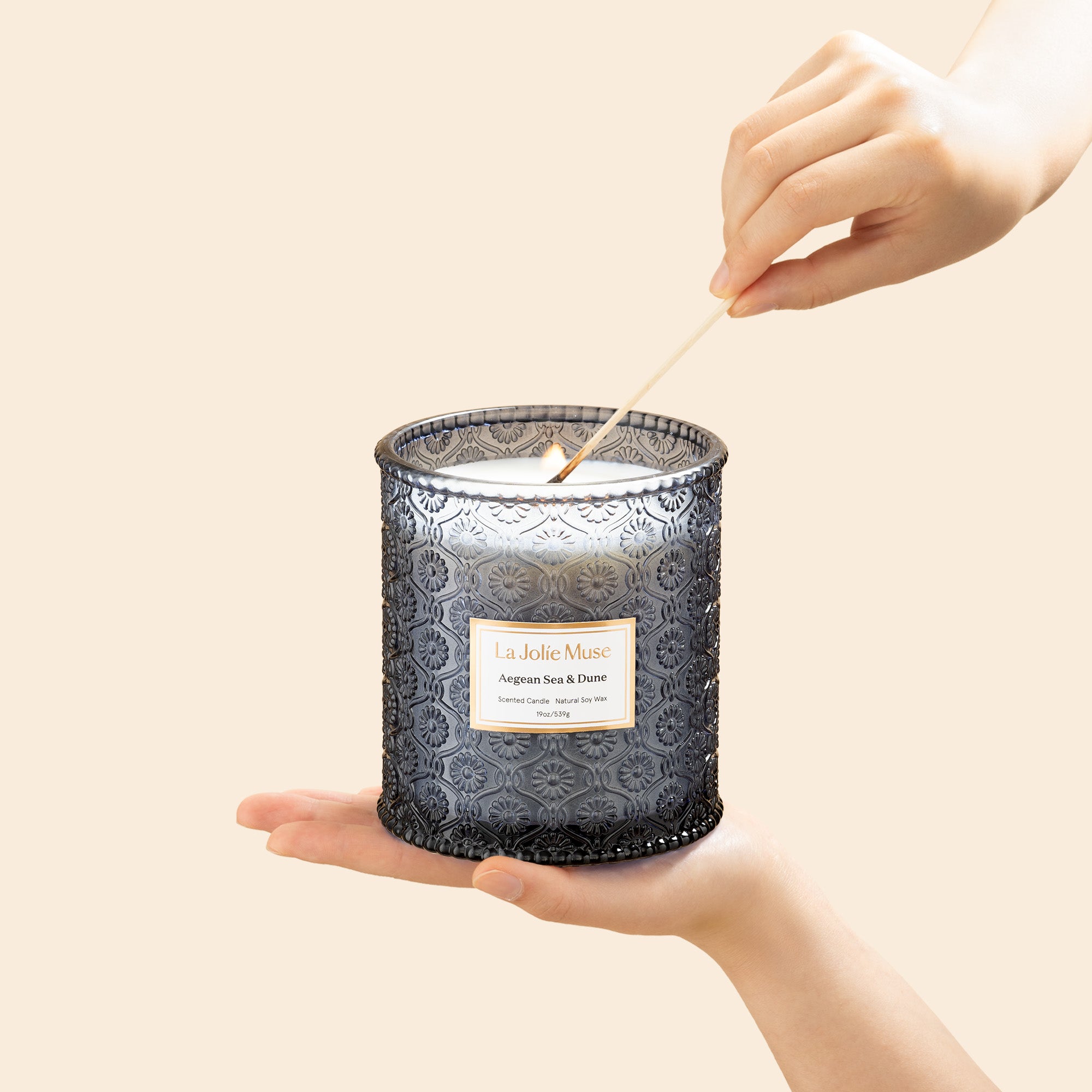Maelyn Aegean Sea & Dune 19oz Candle Candles 2_21 La Jolie Muse